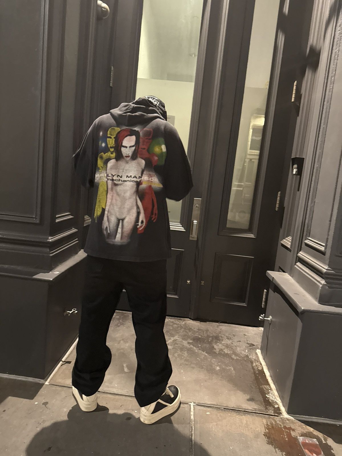 Marilyn Manson SUPER RARE MECHANICAL ANIMALS OVERSEAS TOUR HOODIE Size US L / EU 52-54 / 3 - 3 Thumbnail