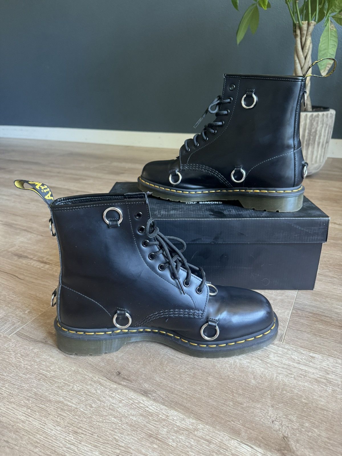 Dr. Martens × Raf Simons 1460 Raf Simon Boots Size US 12 / EU 45 - 2 Thumbnail