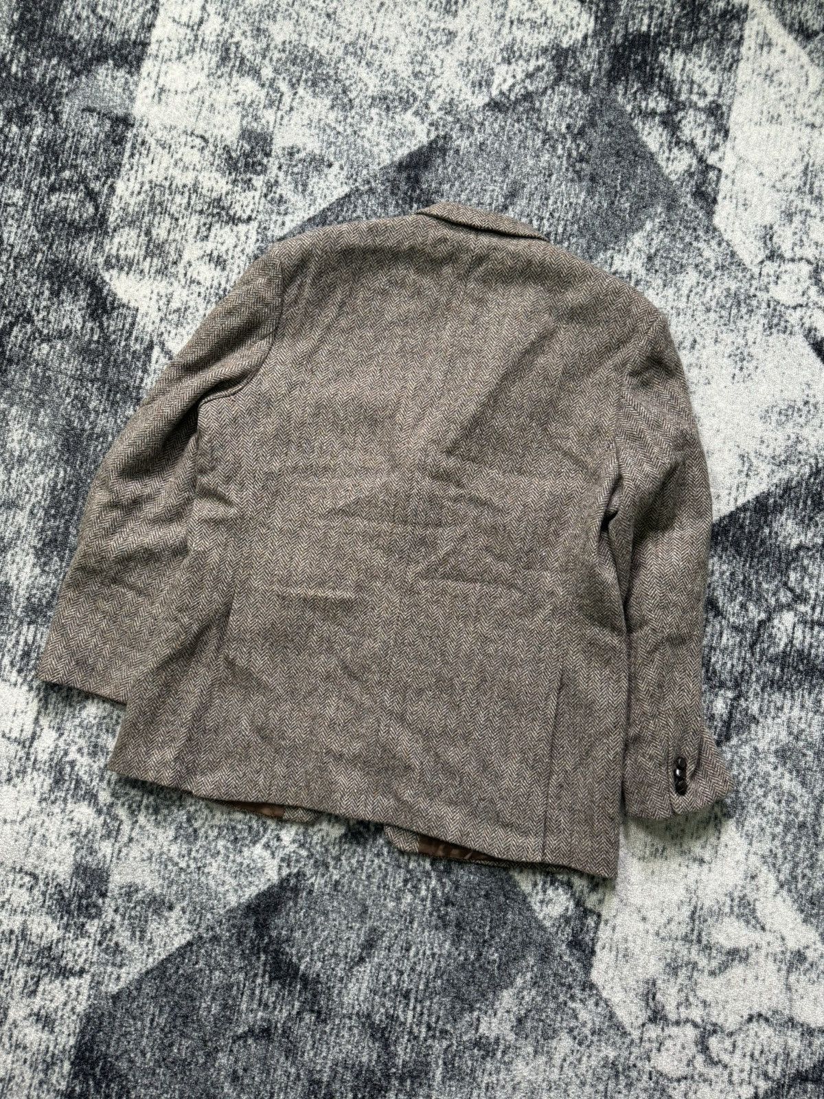 Harris Tweed × Vintage Vintage Harris Tweed Blazer Jacket Wool Premium Size 44R - 9 Thumbnail