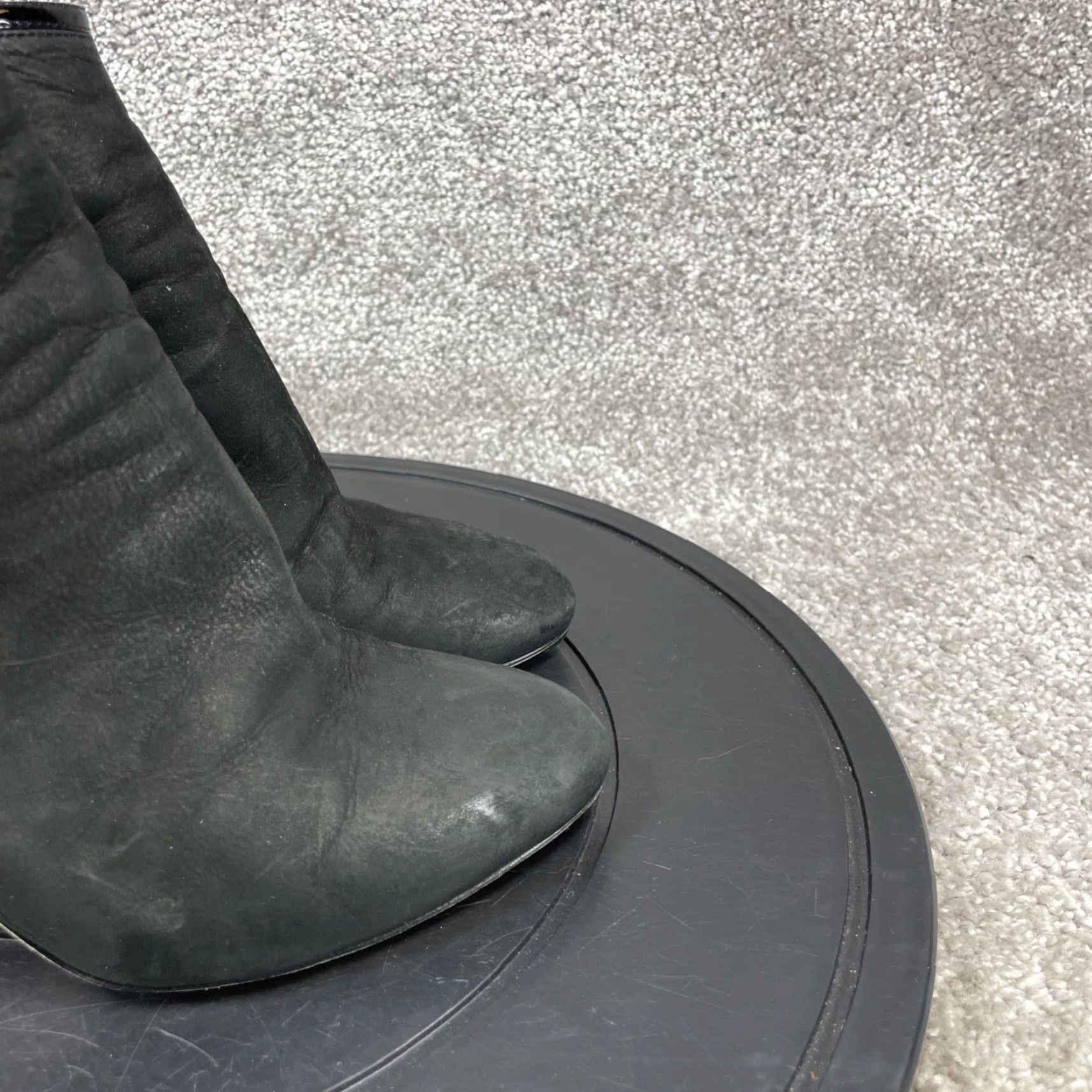 Jimmy Choo VINTAGE Jimmy Choo Boots Women Size 39.5 EU 9 US Suede Ankle Bootie Zipper High Heel Fall Winter Size US 9 / IT 39 - 2 Thumbnail