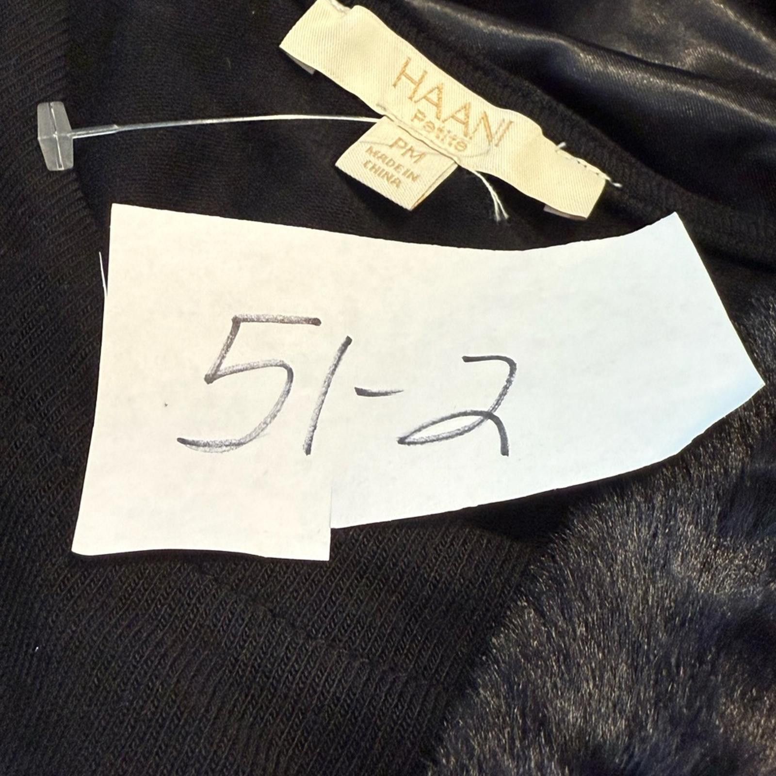 Cole Haan Haani Black Teddy Jacket & Tee shirt midi dress set SZ PM Size M / US 6-8 / IT 42-44 - 10 Thumbnail