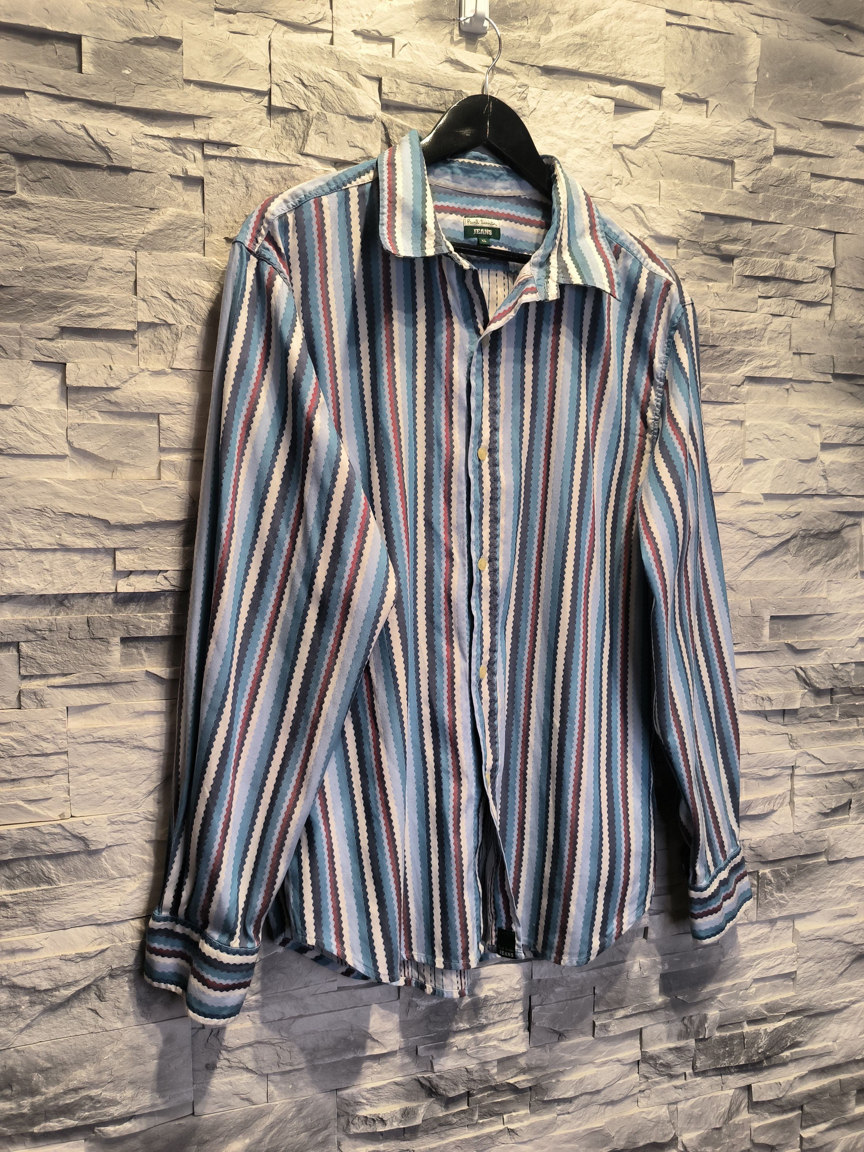 Paul Smith Paul Smith Jeans Multicolor Shirt Button-Up Striped Size US L / EU 52-54 / 3 - 3 Thumbnail