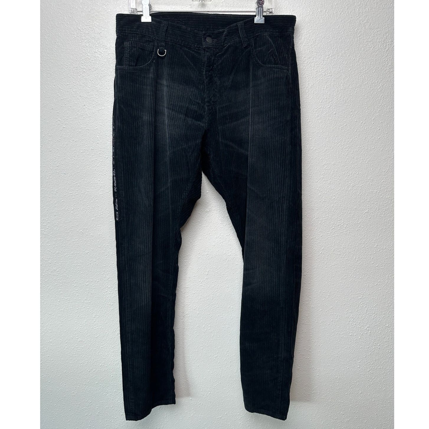 Moncler NWT Moncler 7 Fragment Corduroy Pants Black 48 Side Code Size US 32 / EU 48 - 1 Thumbnail