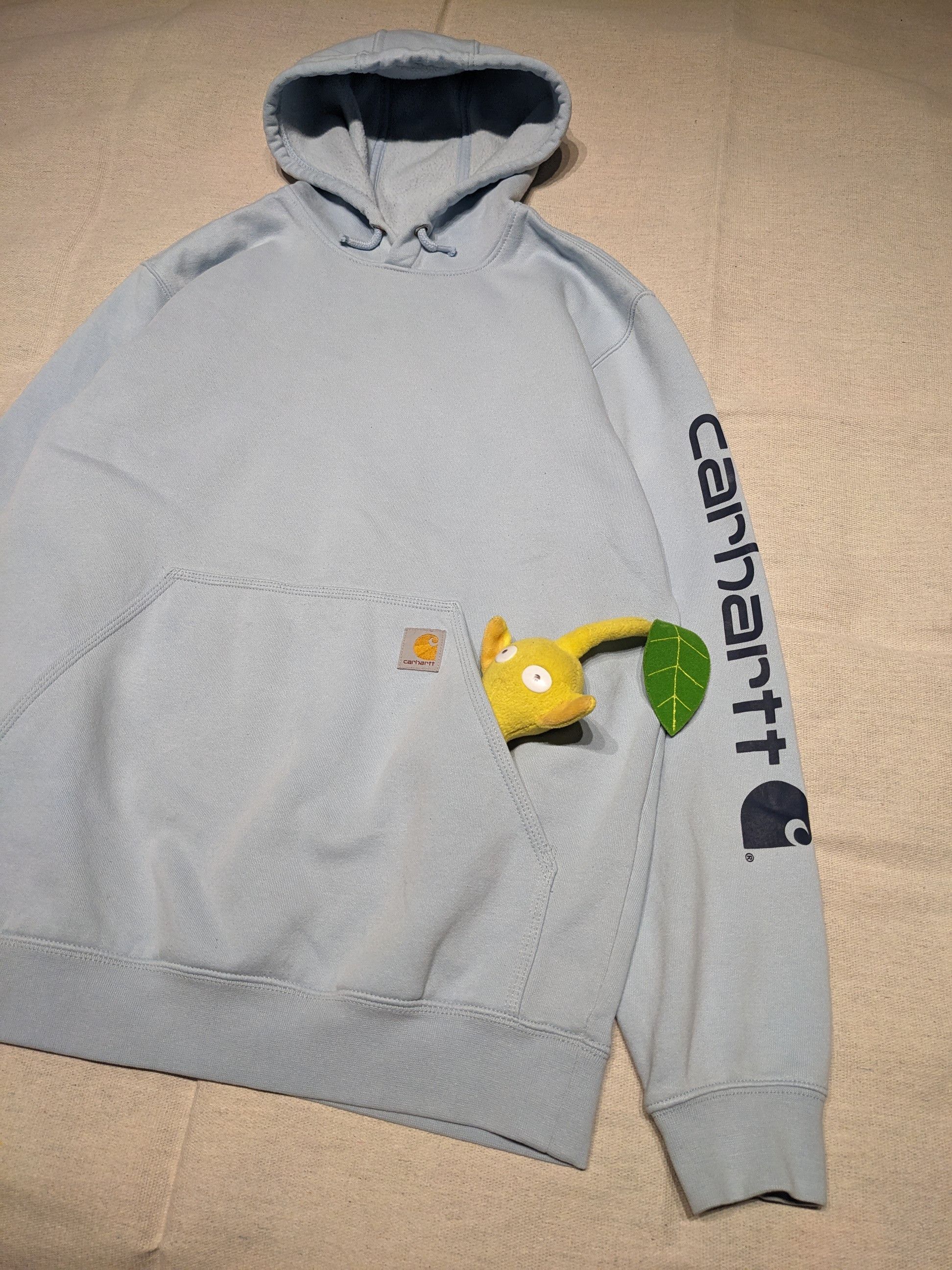 Carhartt Carhartt Baby Blue hoodie mens M Size US M / EU 48-50 / 2 - 2 Thumbnail