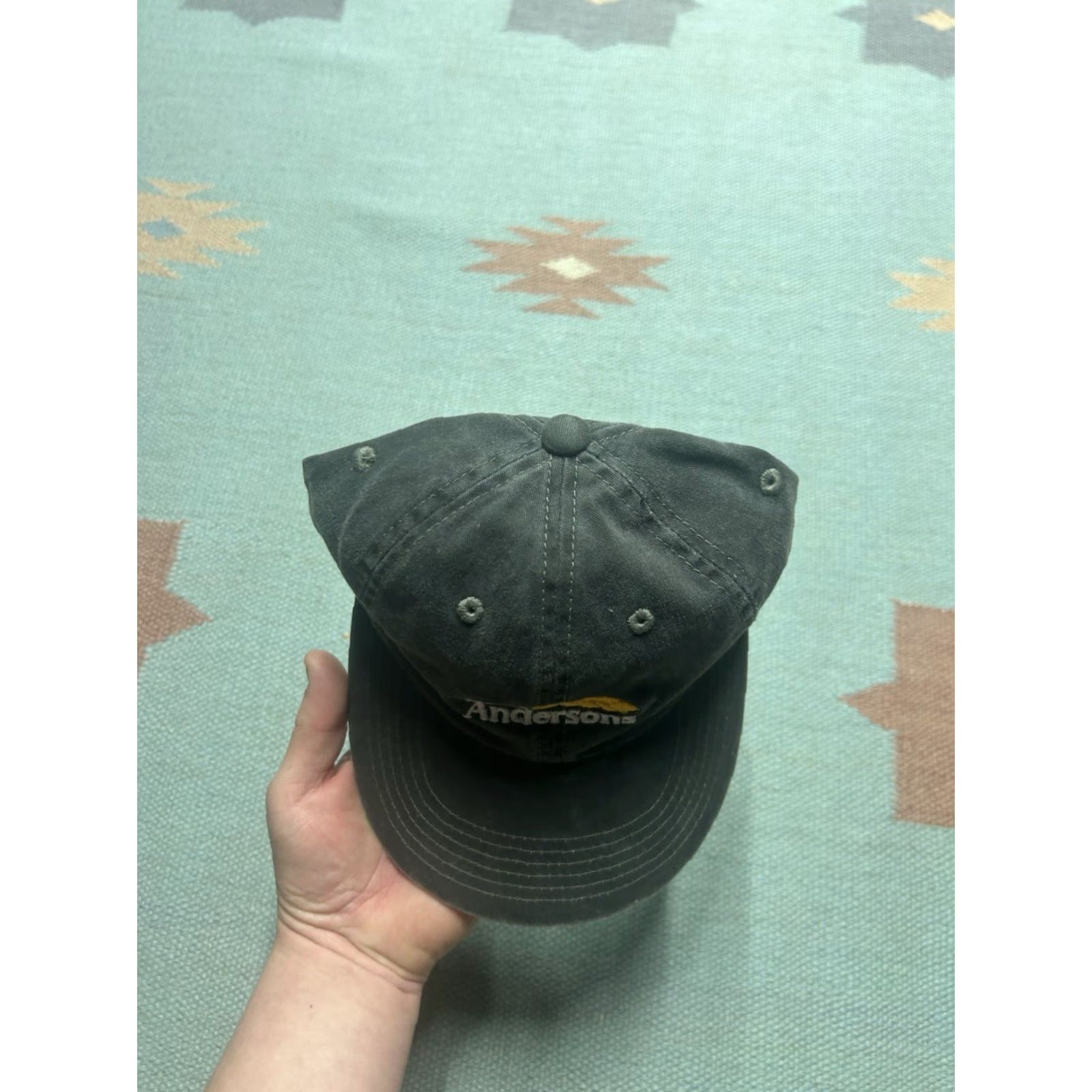 Port Authority Port Authority The Andersons strapback hat cap faded black cotton adjustable Men Baseball Cap Size ONE SIZE - 3 Thumbnail