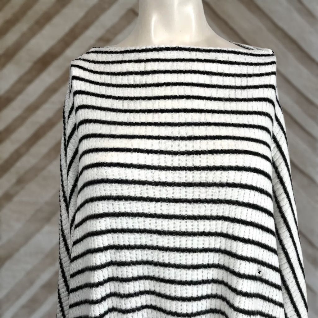 Vintage Maurices Striped Boat Neck Long Sleeve Sweater Top Women's Plus 2X Size XXL / US 16-18 / IT 52-54 - 1 Thumbnail