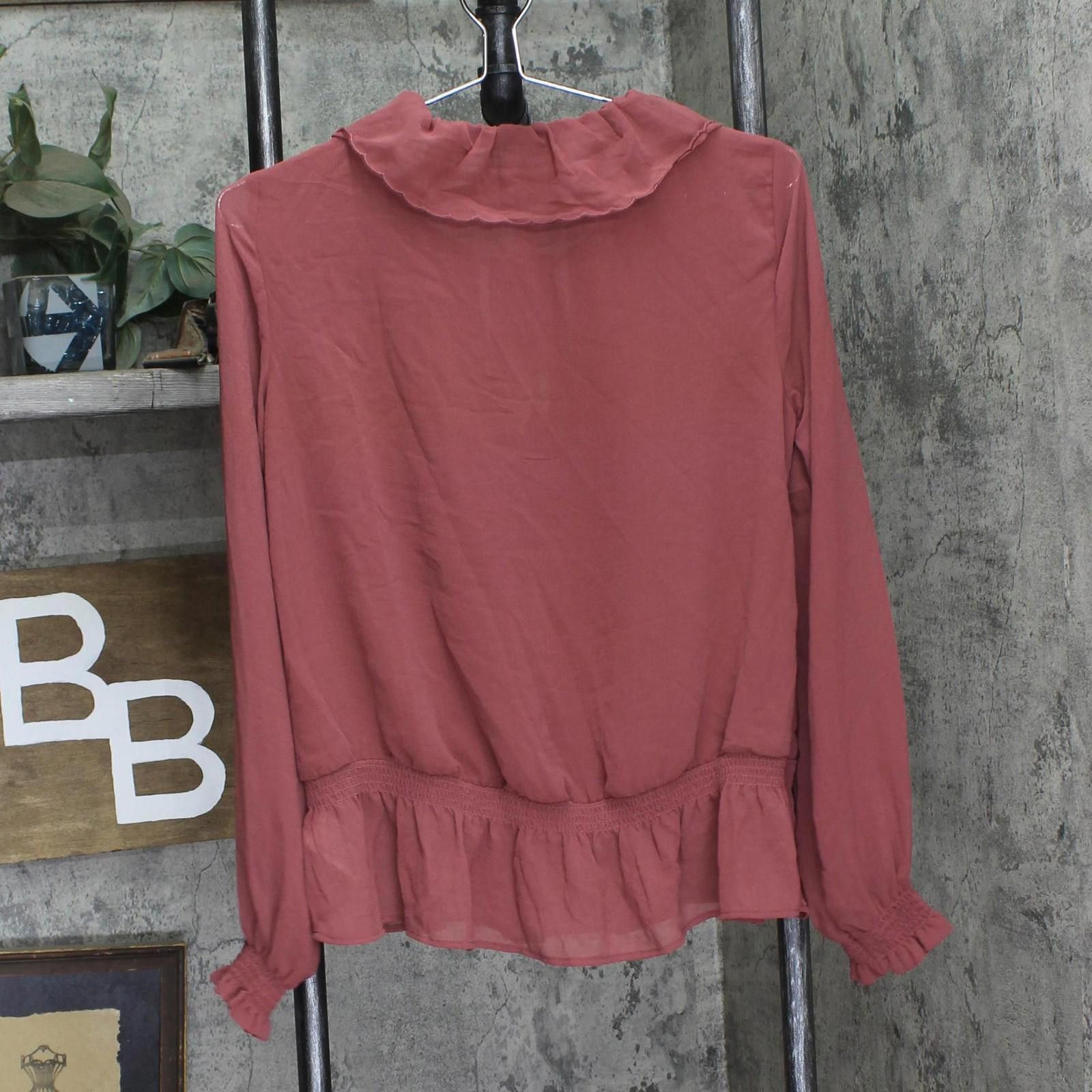 Other Universal Thread Sleeve Blouse 92235298 Dark Mauve Pink Xs Size XS / US 0-2 / IT 36-38 - 2 Thumbnail
