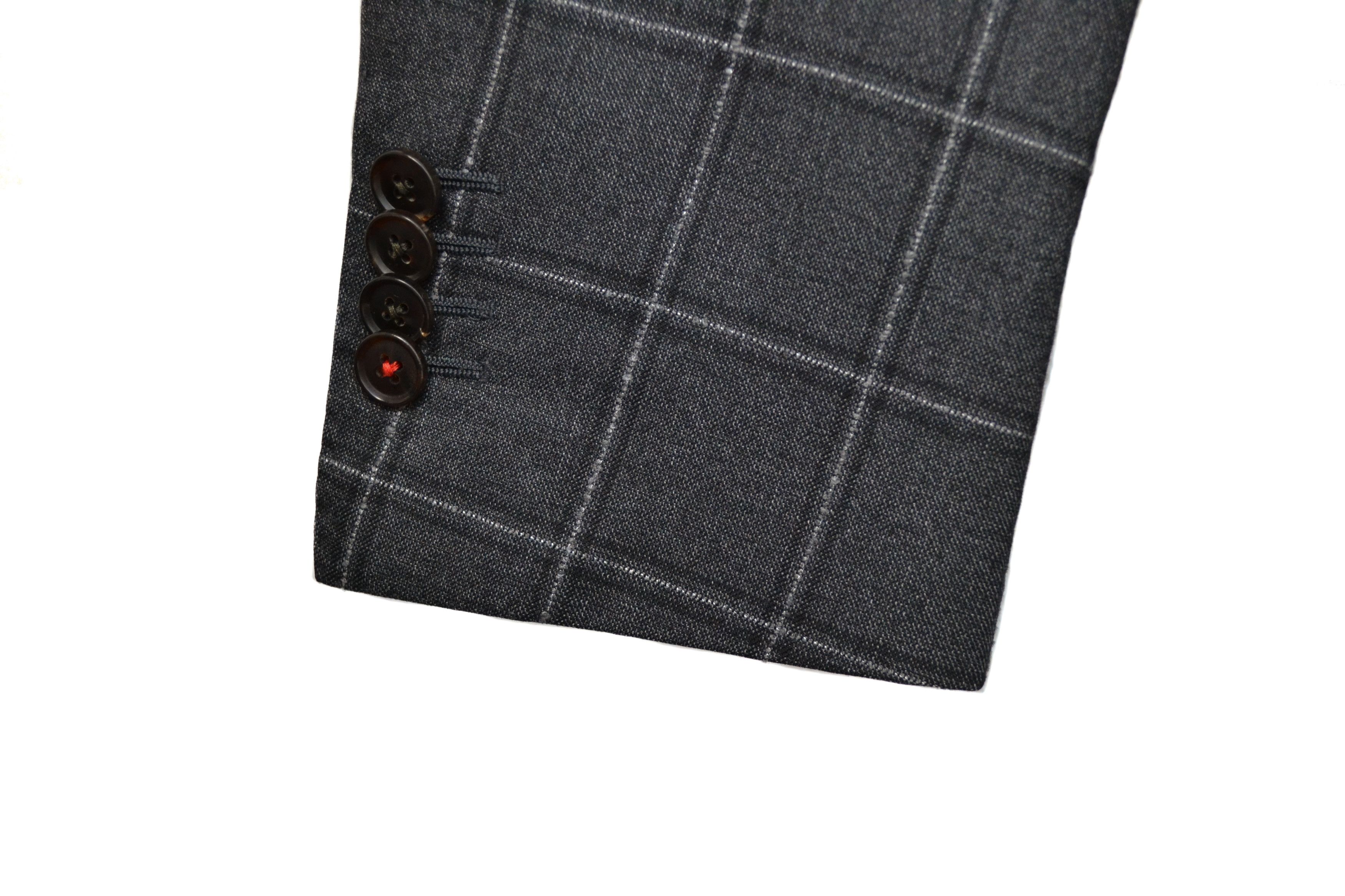 Suitsupply SuitSupply Super 130’s Pure Wool Sienna Check Blazer Size 48S - 4 Thumbnail