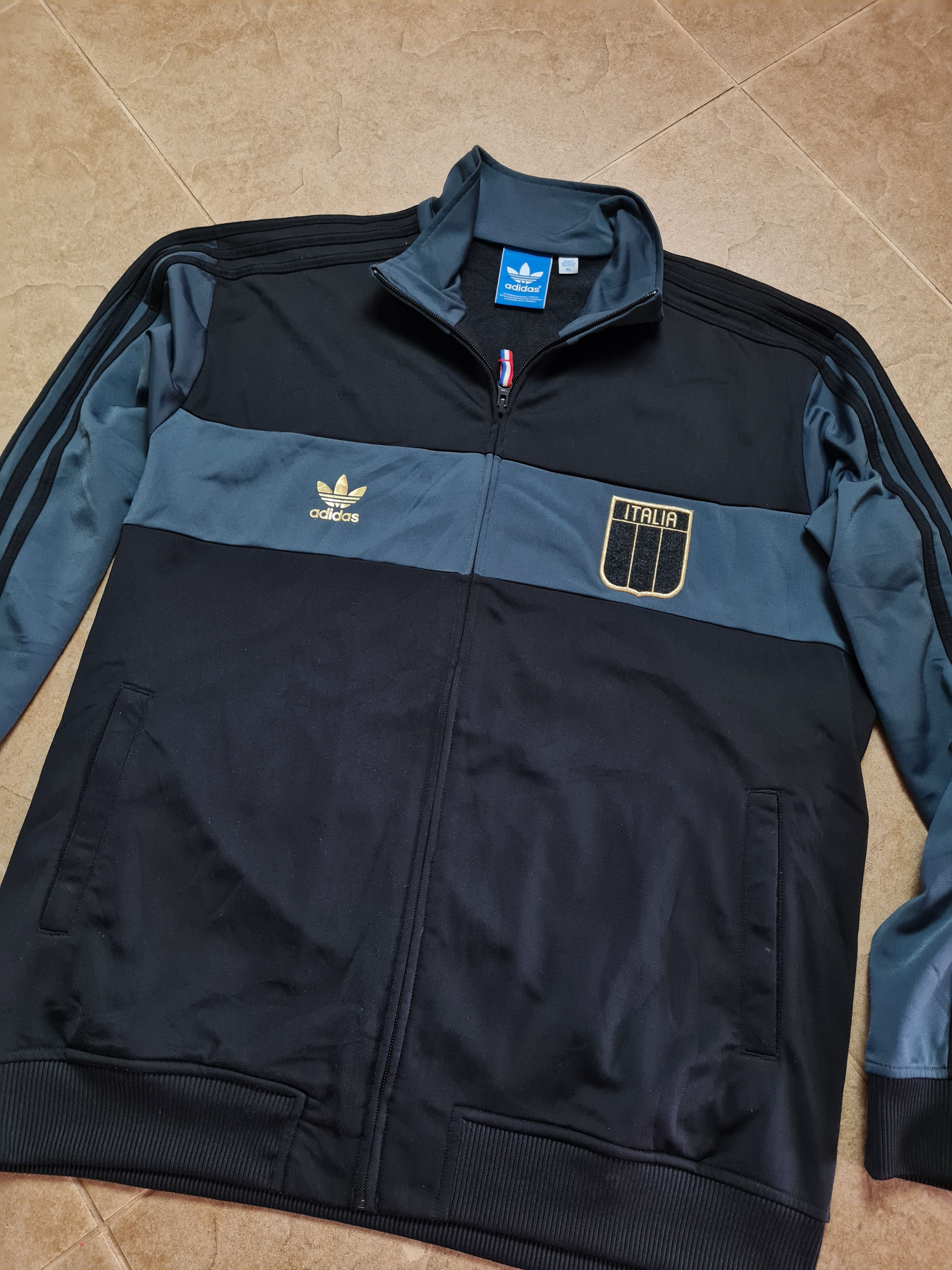 Adidas Vintage Adidas Originals Italy #7 Full Zip Jacket Track Top Size US XL / EU 56 / 4 - 15 Thumbnail