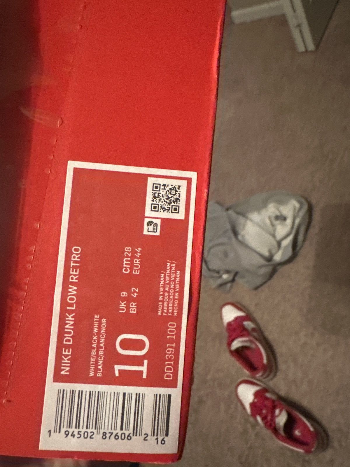 Nike Nike Dunk University Red - Sz.10 - Good Condition Size US 10 / EU 43 - 5 Thumbnail