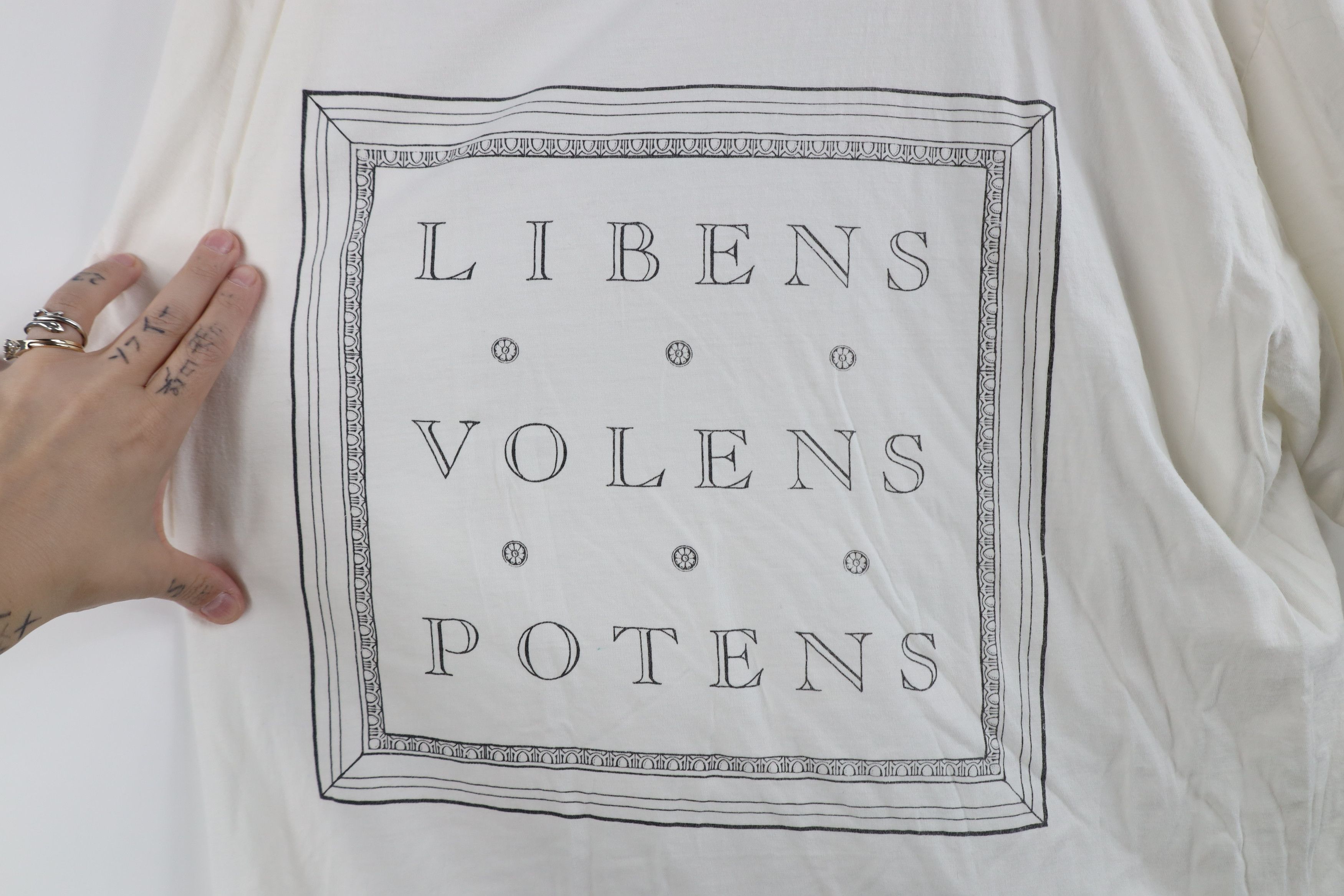 Vintage Vintage 90s Volens Potens Wanting Willing Able T-Shirt Size US XL / EU 56 / 4 - 4 Thumbnail