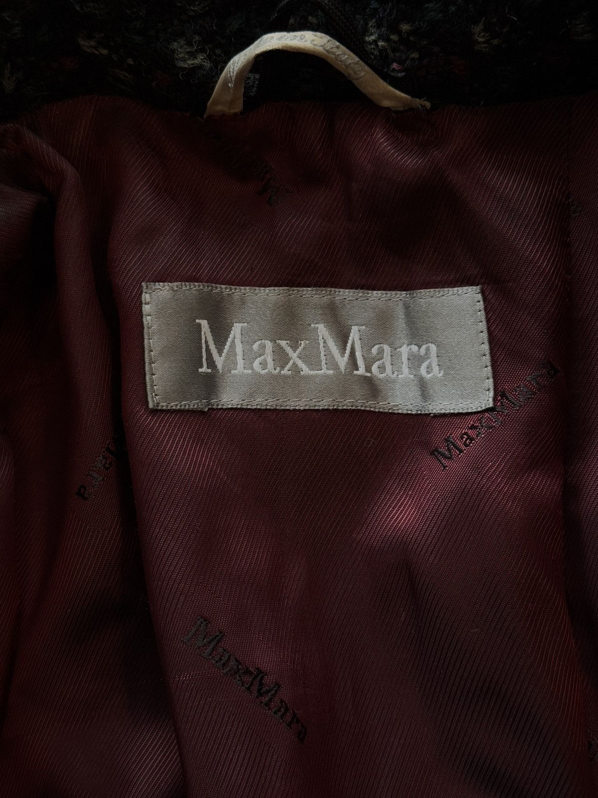Designer × Max Mara × Weekend Max Mara Max Mara jacquard wool blend coat Size XL / US 12-14 / IT 48-50 - 7 Thumbnail