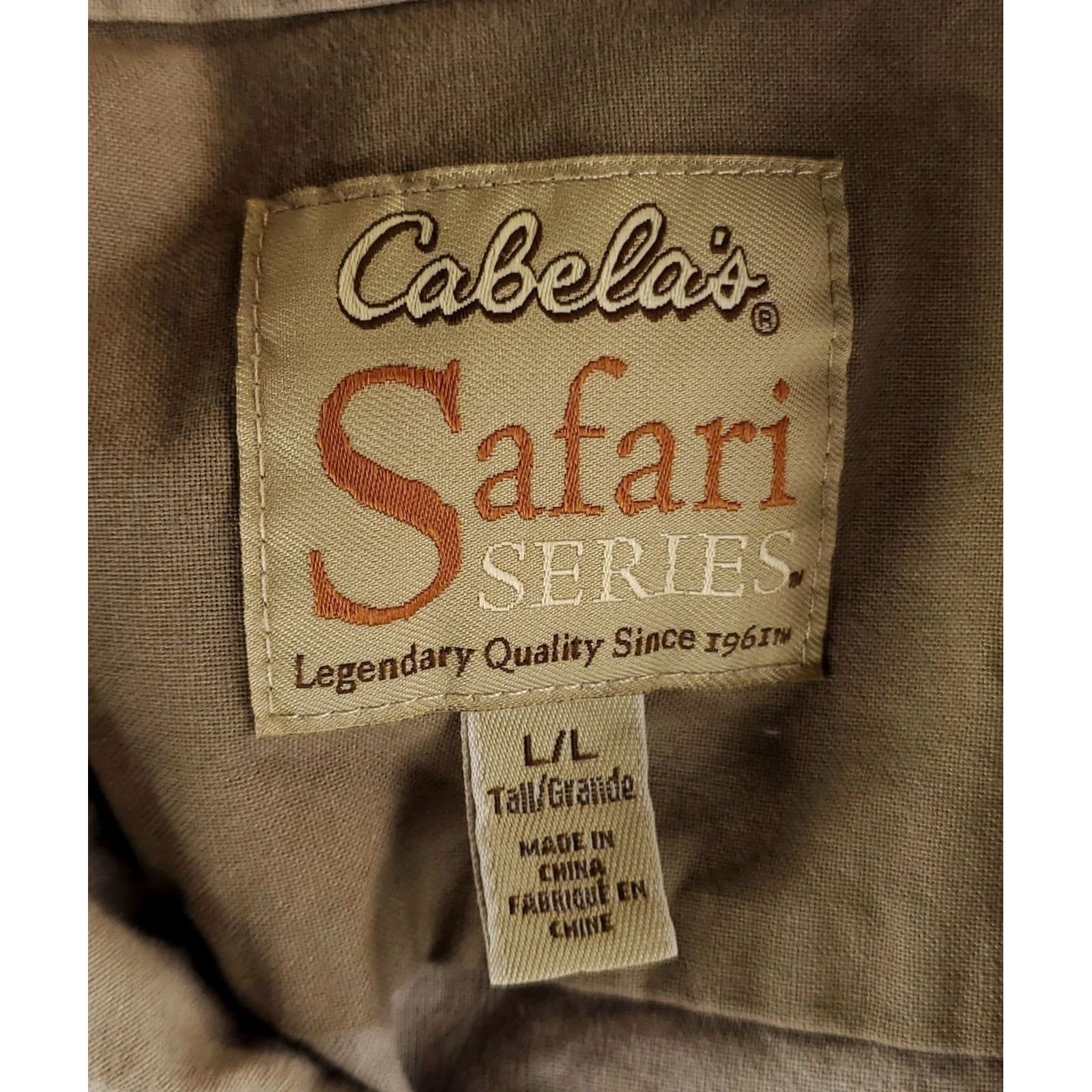Vintage Cabela's Safari Series Field Utility Shirt Tan Short Sleeve Button-Down Mens L Brown Shirt Size US L / EU 52-54 / 3 - 2 Thumbnail