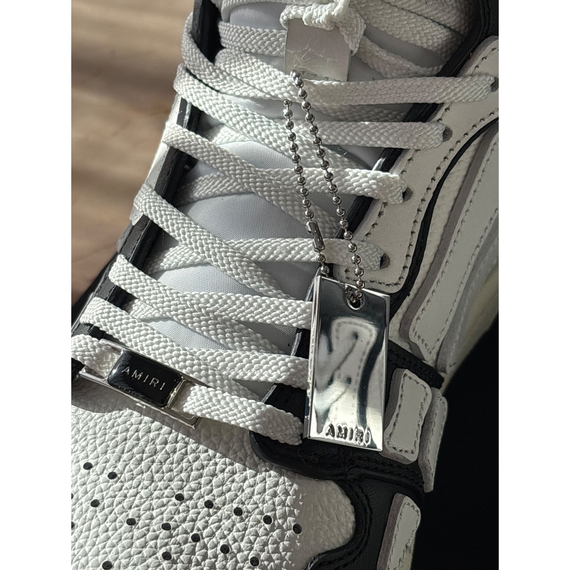 Amiri Amiri Skel Top Hi Sneakers in Black & White 44 New with Box Size US 11 / EU 44 - 7 Thumbnail