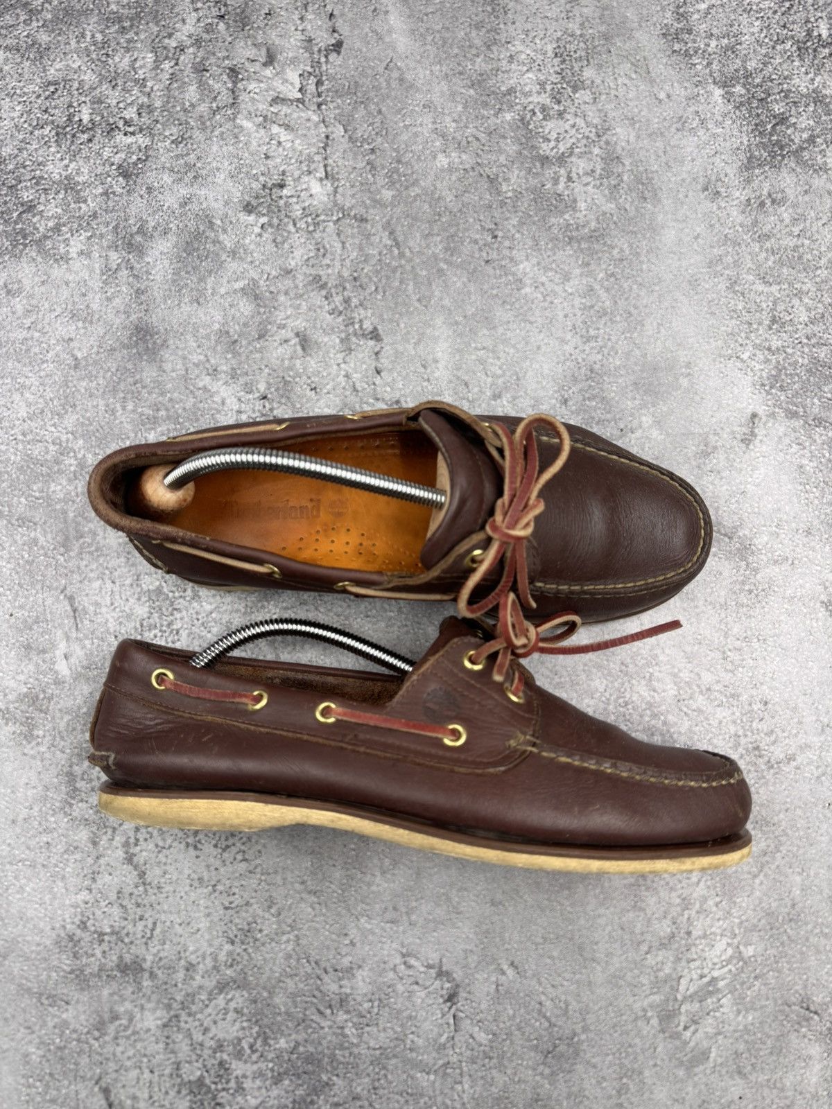 Timberland Timberland Brown Leather Boat Shoes Men Size 42 Size US 9 / EU 42 - 1 Thumbnail