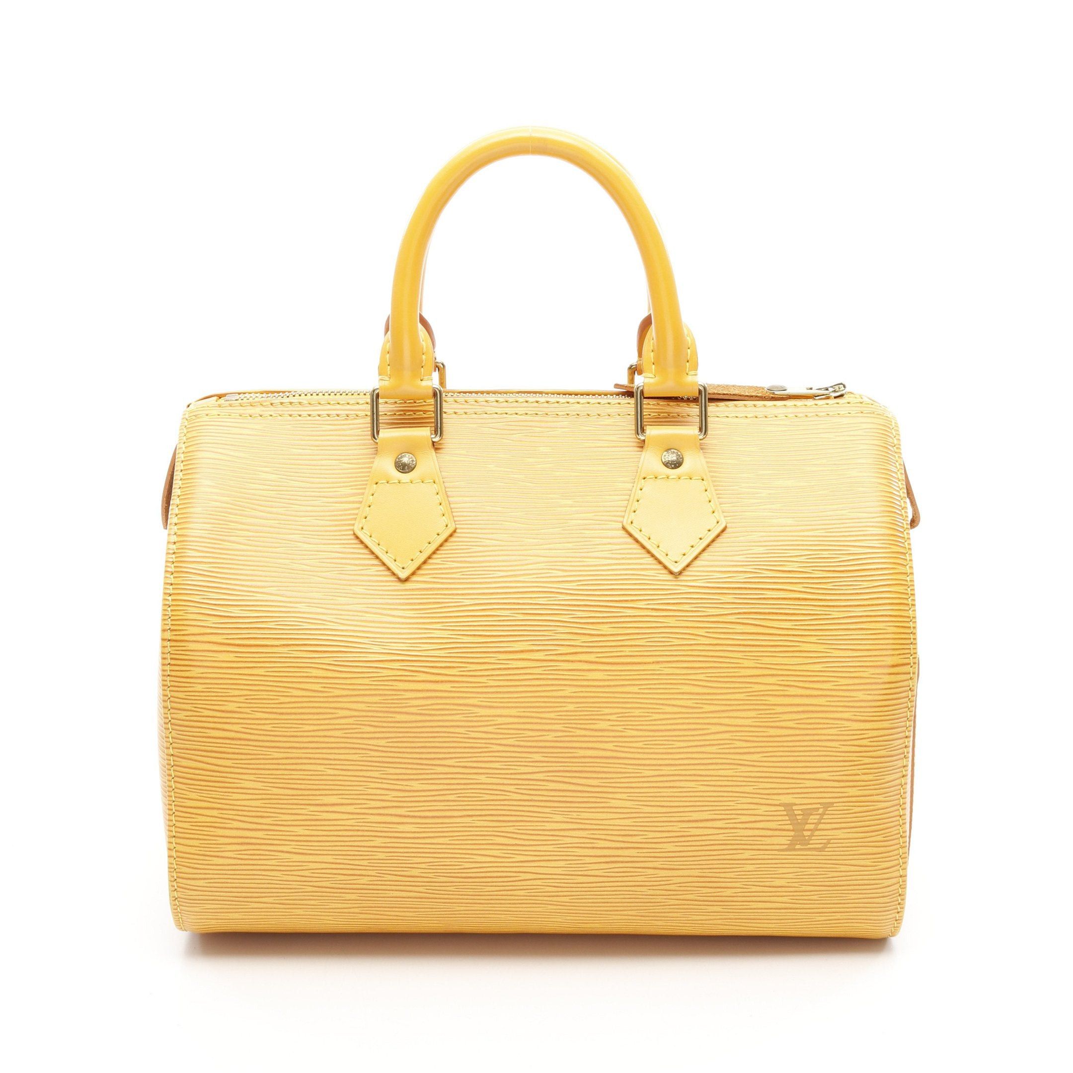 Louis Vuitton Louis Vuitton Speedy 25 Epi Tassi Yellow Handbag Leather Size ONE SIZE - 1 Thumbnail