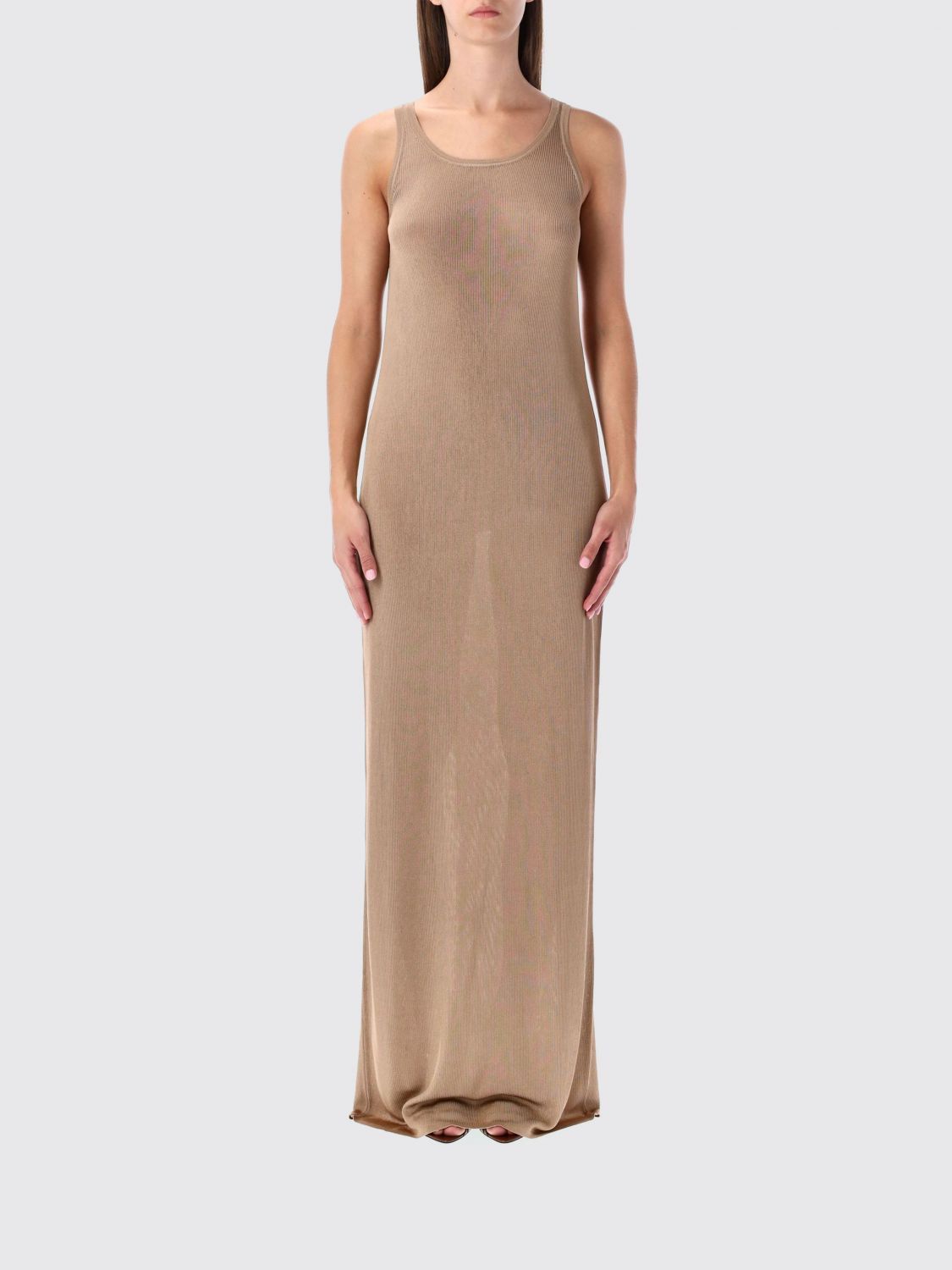 Saint Laurent Paris Saint Laurent Dress Woman Nude Size S / US 4 / IT 40 - 1 Thumbnail