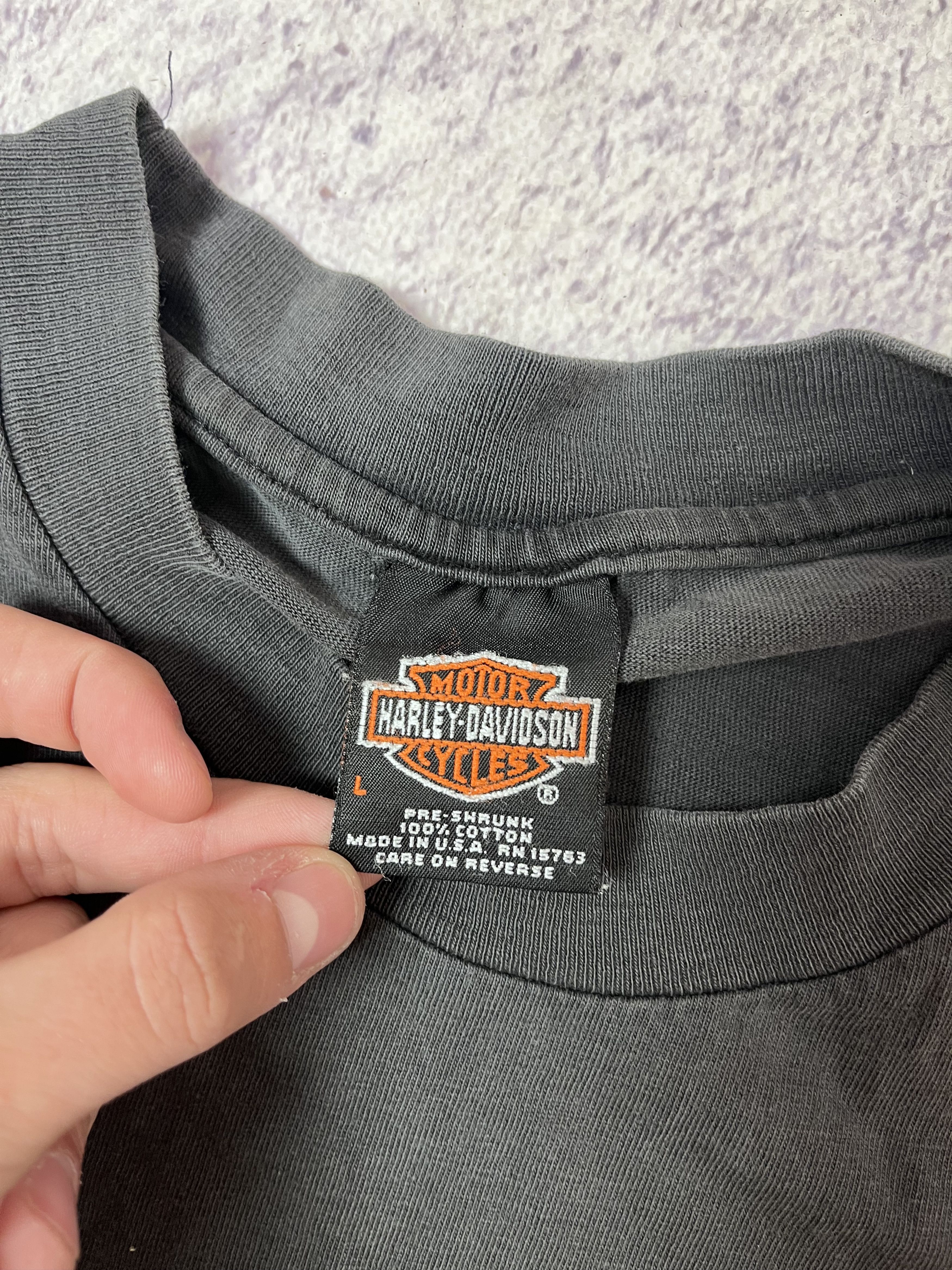 Harley Davidson × Japanese Brand Vintage mens t-shirt Harley-Davidson size L 1998 Size US L / EU 52-54 / 3 - 4 Thumbnail