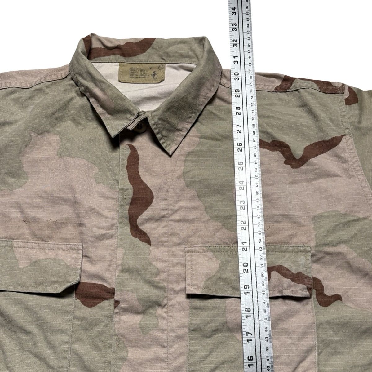 Other Vintage Military Shirt Mens Large L Combat Coat Desert Camo Size US L / EU 52-54 / 3 - 6 Thumbnail