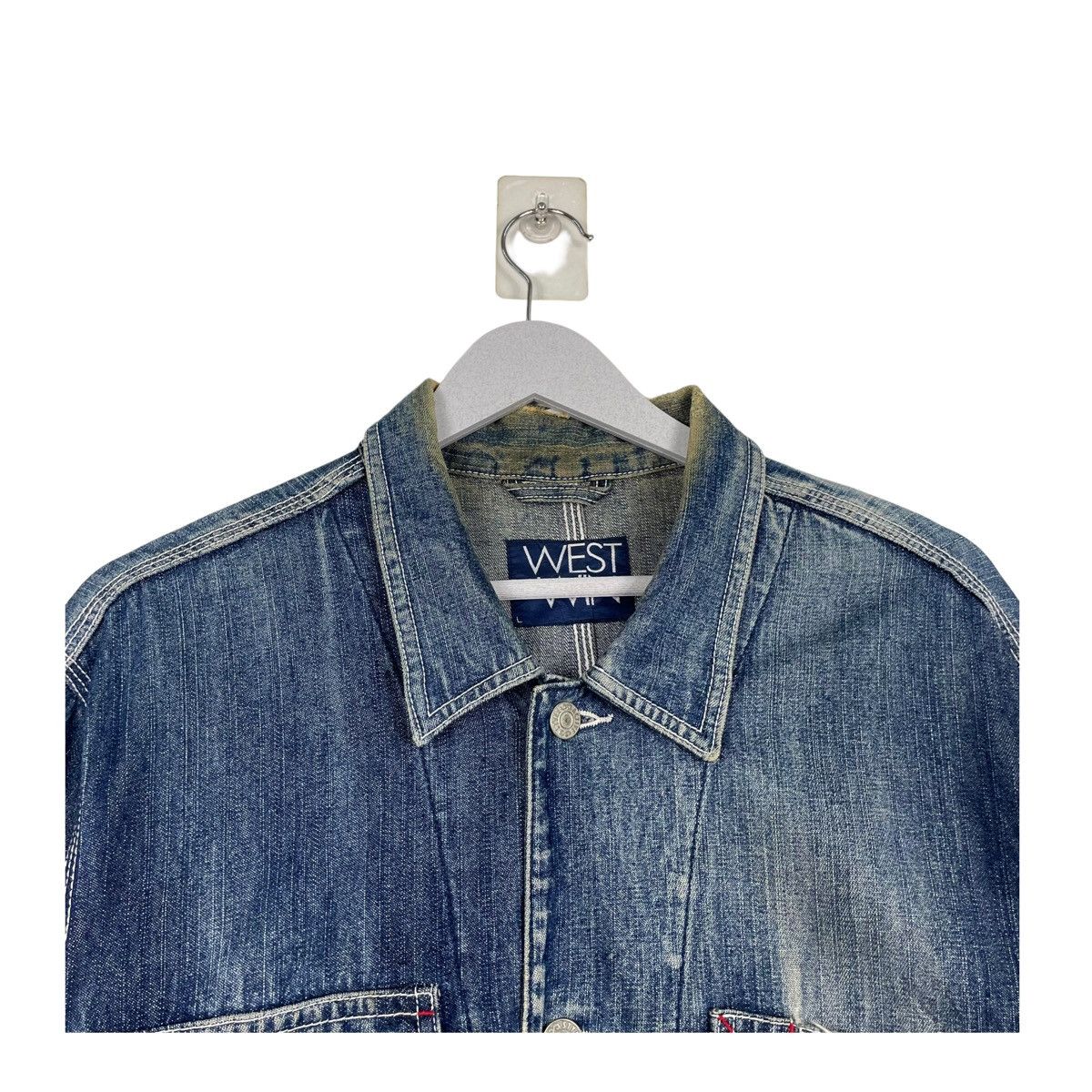 Japanese Brand × The Workers Club 💥80s WEST WIN DENIM CHORE WORKER JEAN JACKET Size US L / EU 52-54 / 3 - 4 Thumbnail