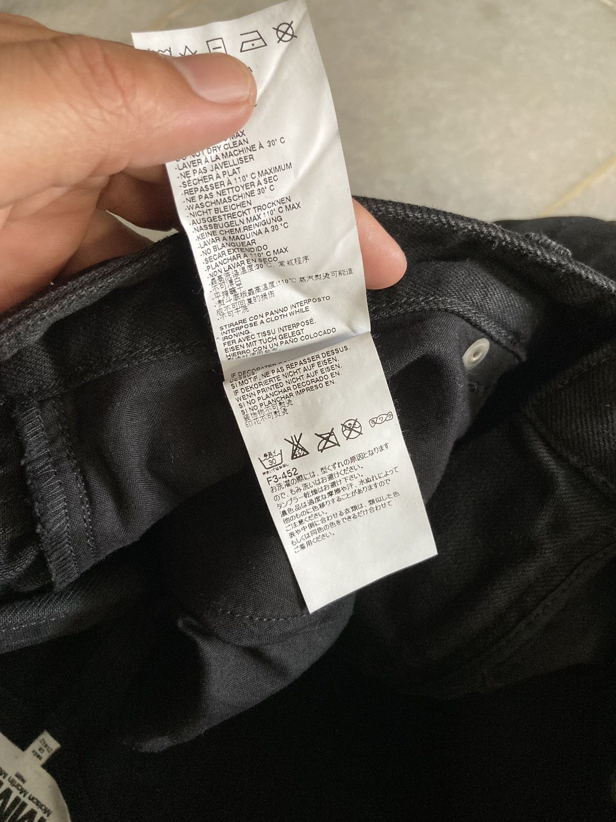 Maison Margiela FW15 MM6 Maison Margiela Black Jeans Size US 31 - 9 Thumbnail