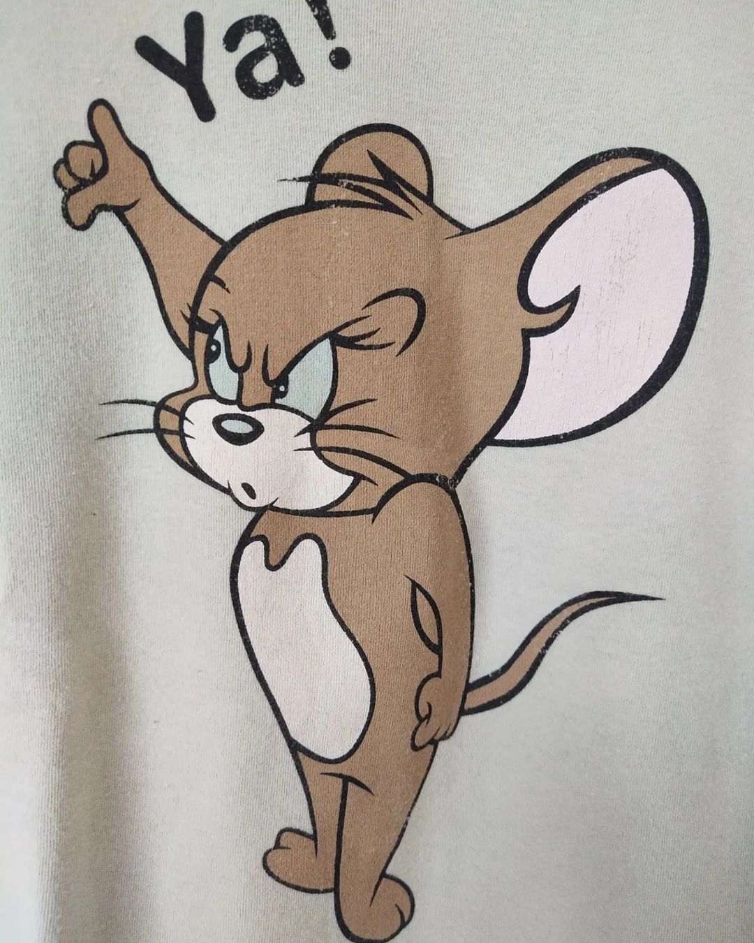 Cartoon Network × Warner Bros Tom and Jerry Solo Jerry Print Cartoon Tees Size US L / EU 52-54 / 3 - 2 Thumbnail