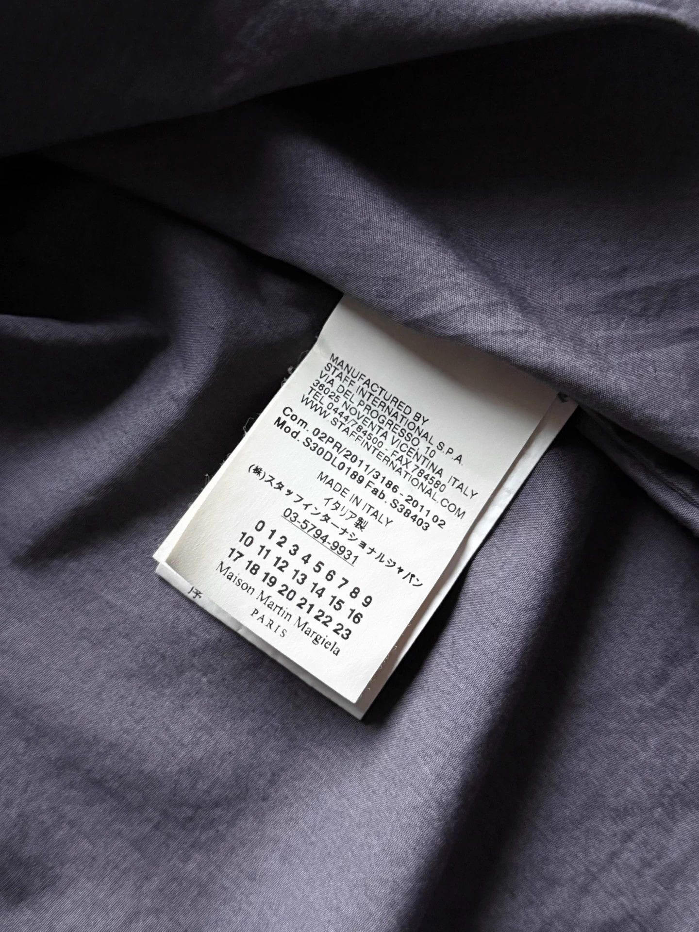 Maison Margiela Margiela 3M F/W11 Hidden Button Shirt Dusk Gray 50 Size US M / EU 48-50 / 2 - 7 Thumbnail