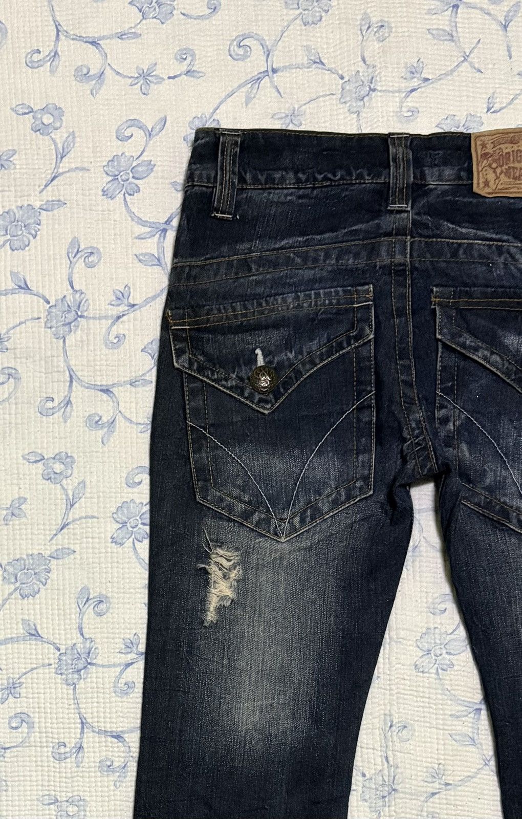 Japanese Brand Japanese Original Jeans Streetwear Flared Distressed Denim Size US 31 - 11 Thumbnail