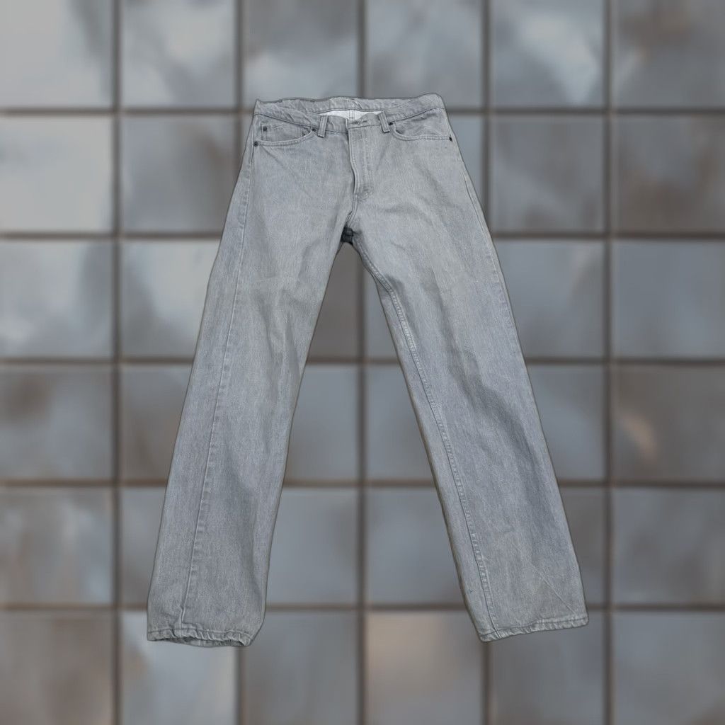 Levi's VINTAGE Levi's Jeans 505 Gray Denim 34x32 Regular Mens Levi's 505 Straight 80s USA Red Tab 34 32 Size US 34 / EU 50 - 1 Thumbnail