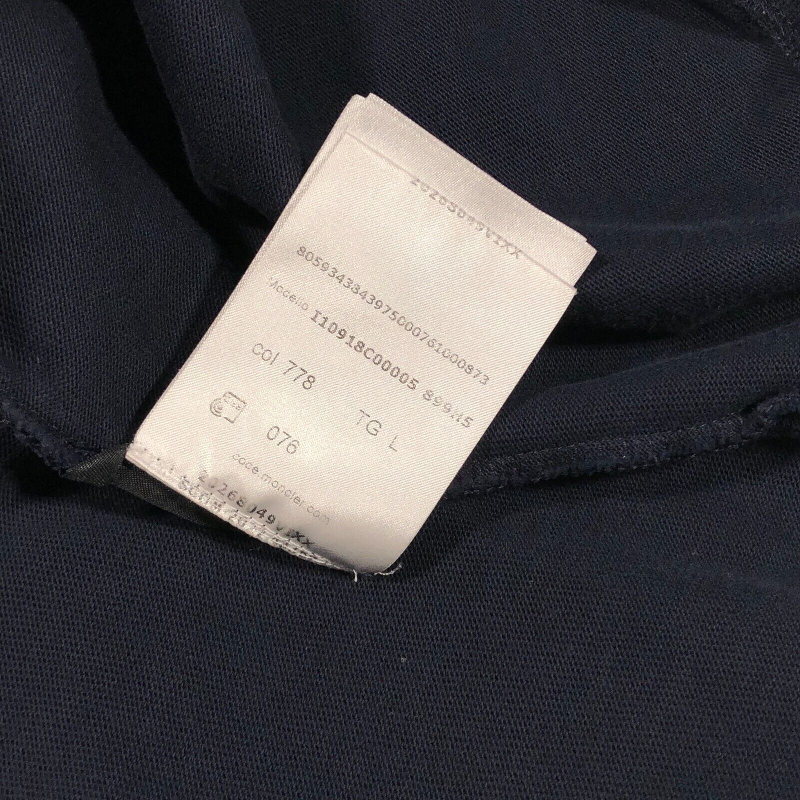 Moncler Moncler Signature Script Logo Navy Pocket Tee Size Large L Size US L / EU 52-54 / 3 - 8 Thumbnail