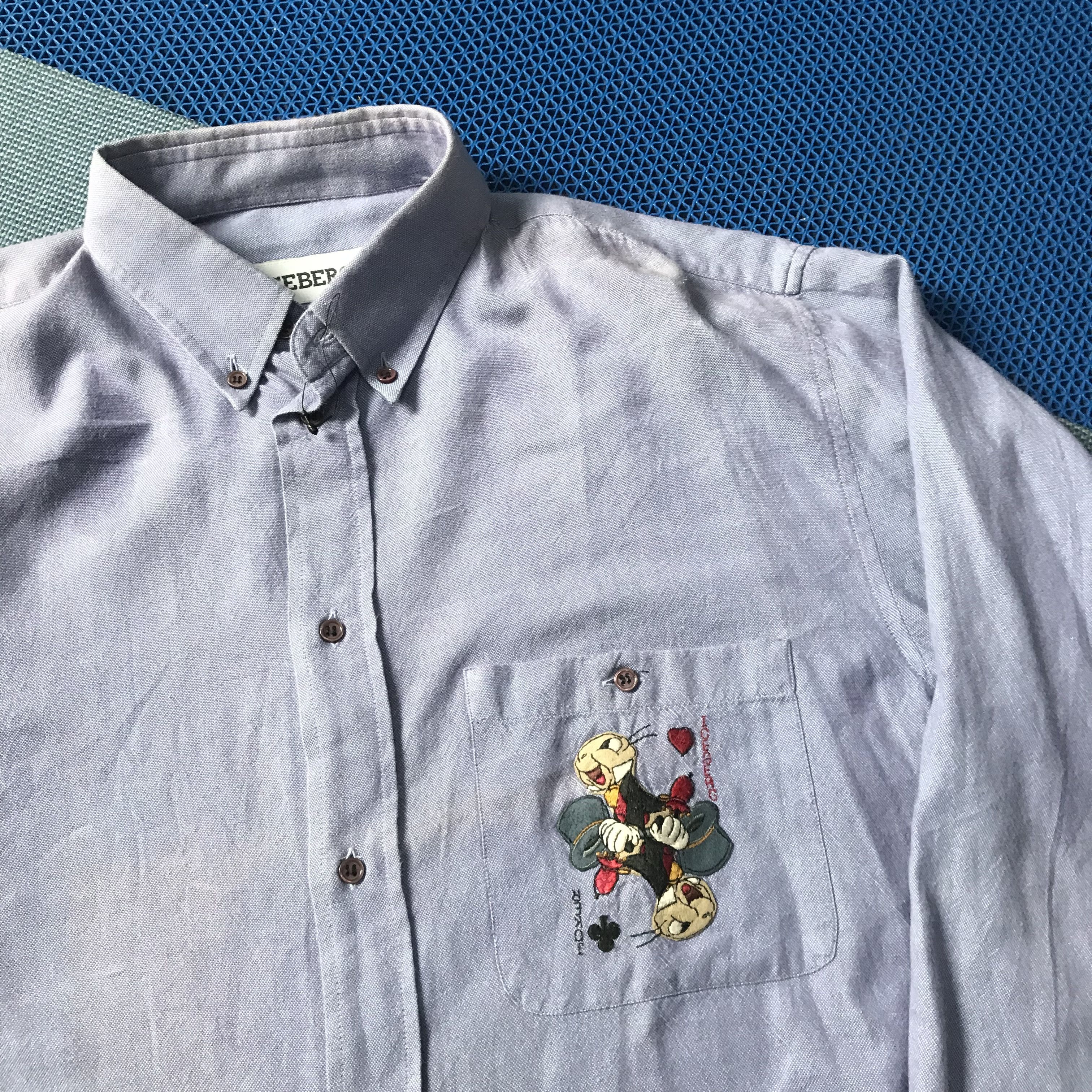 Iceberg Vintage Iceberg italy Blue Oxford Shirt Chambray Size US L / EU 52-54 / 3 - 5 Thumbnail
