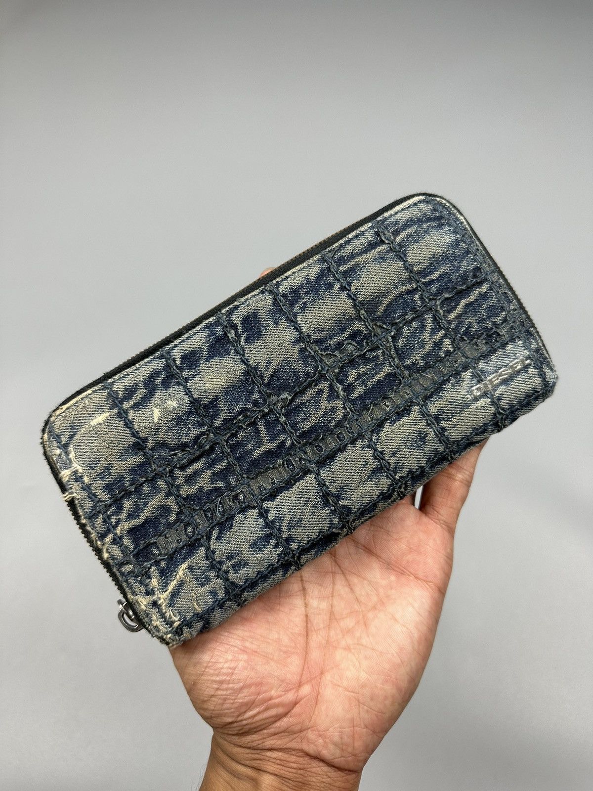 Diesel × Vintage Vintage Diesel Boro Denim Wallet Size ONE SIZE - 1 Thumbnail