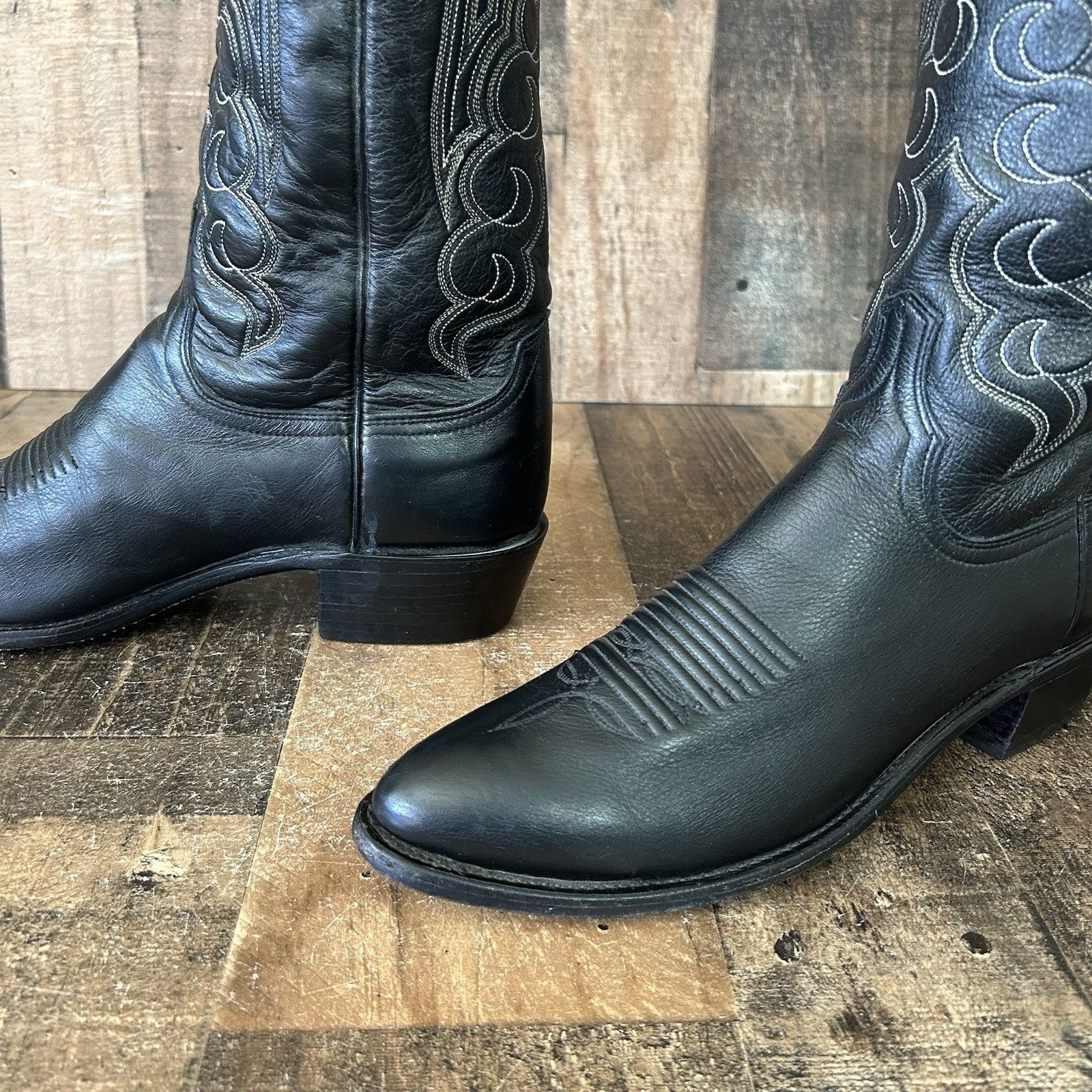 Lucchese Lucchese 1883 Black N1613J4 Western Cowboy Boots Mens 9 D Size US 9 / EU 42 - 11 Thumbnail