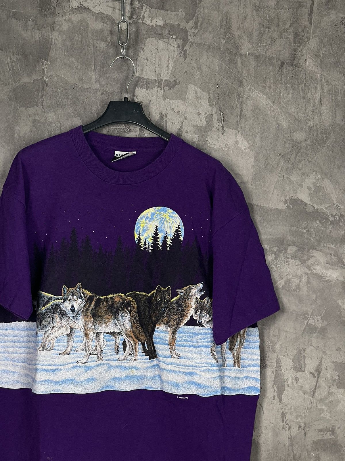 Vintage × Wild Things Vintage Wild Wolf Animal Retro Archive t-shirt Size US L / EU 52-54 / 3 - 3 Thumbnail