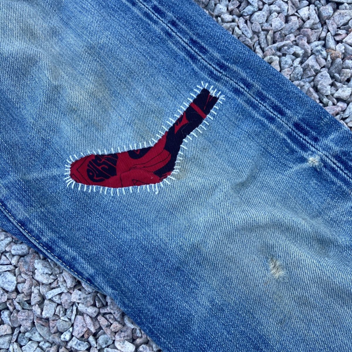 Hysteric Glamour × Seditionaries DISTRESSED HYSTERIC GLAMOUR SELVEGDE JEANS Size US 29 - 6 Thumbnail