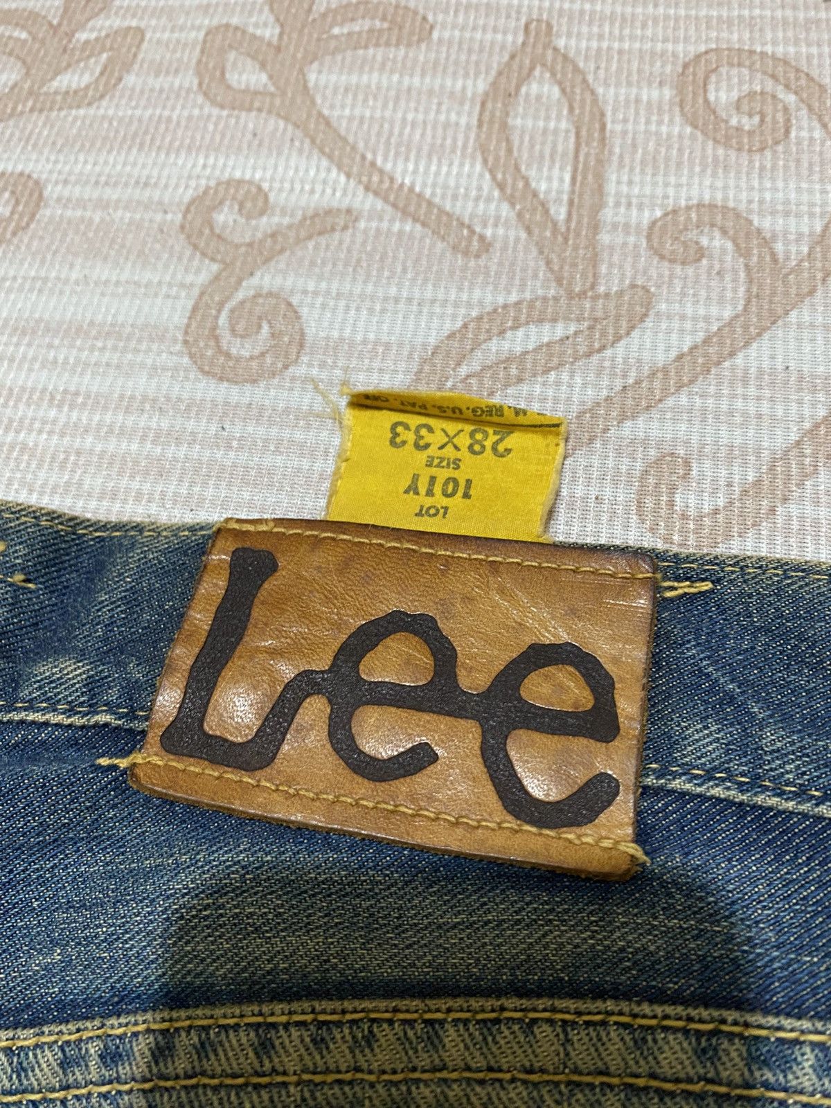 Lee 40s Repro Lee Cowboy Distressed Selvedge Denim Size US 29 - 19 Thumbnail