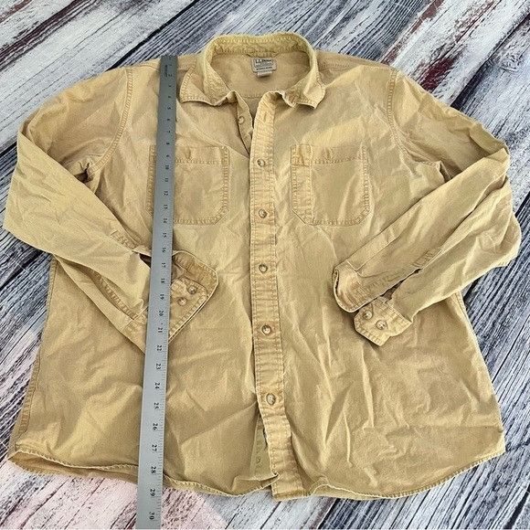 L.L. Bean Vintage L.L. Bean Butter Yellow Cotton Casual Button-Up Shir Size US XL / EU 56 / 4 - 8 Thumbnail