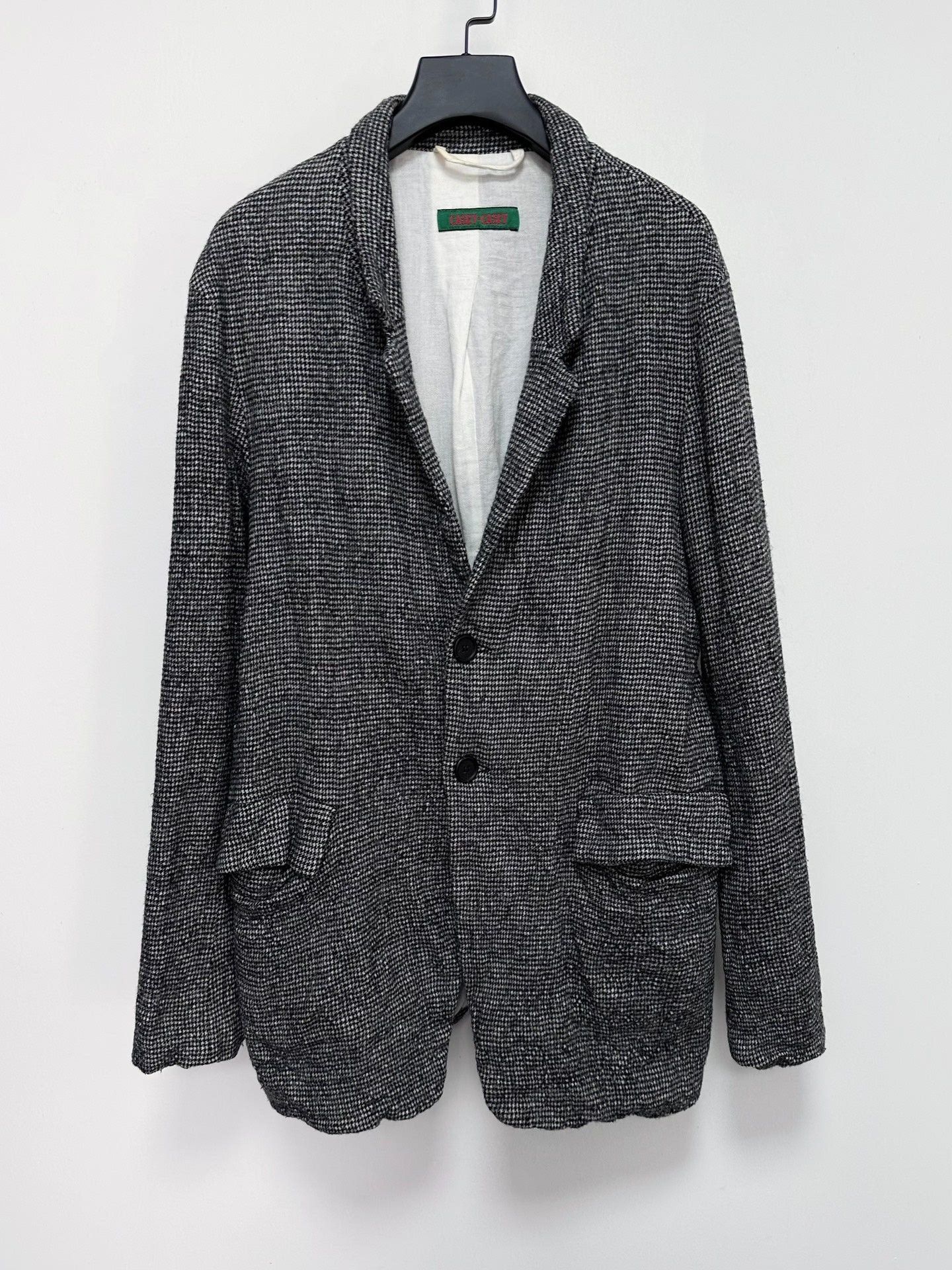 Casey Casey Felted Wool Houndstooth Coat