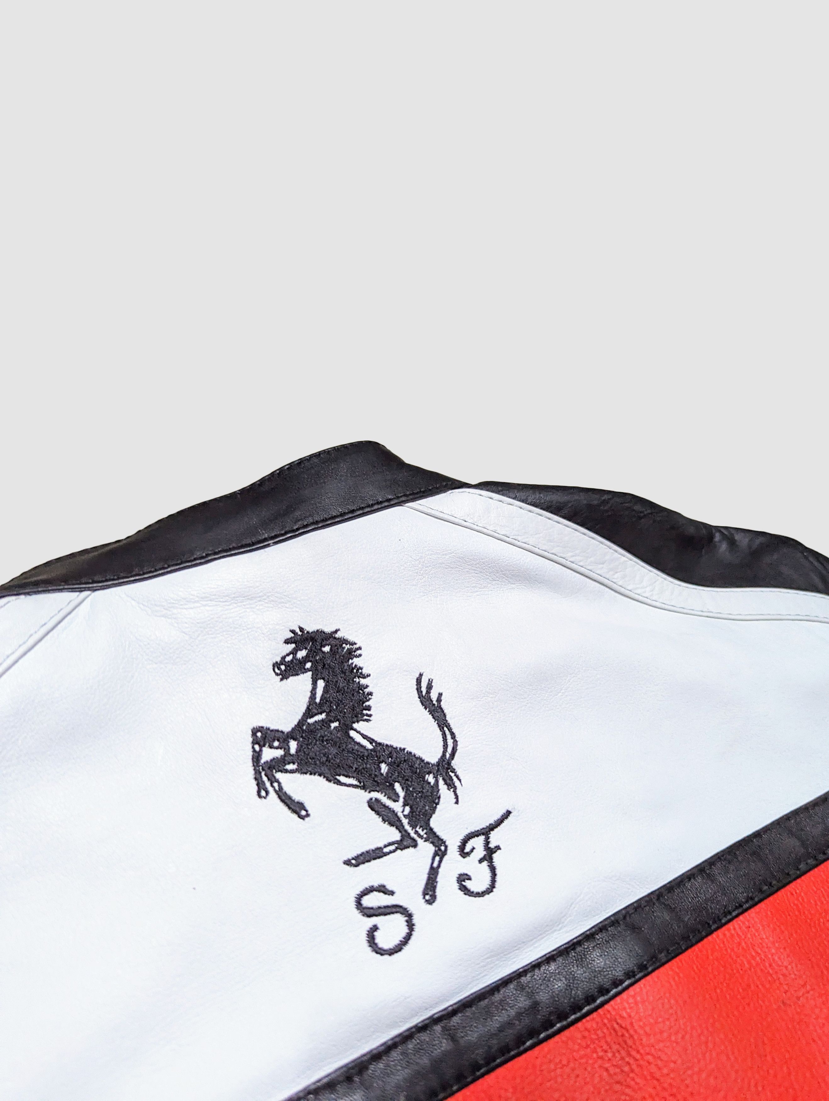 Ferrari VINTAGE Ferrari Leather Jacket Rare F1 Streetwear Racing Size US L / EU 52-54 / 3 - 9 Thumbnail