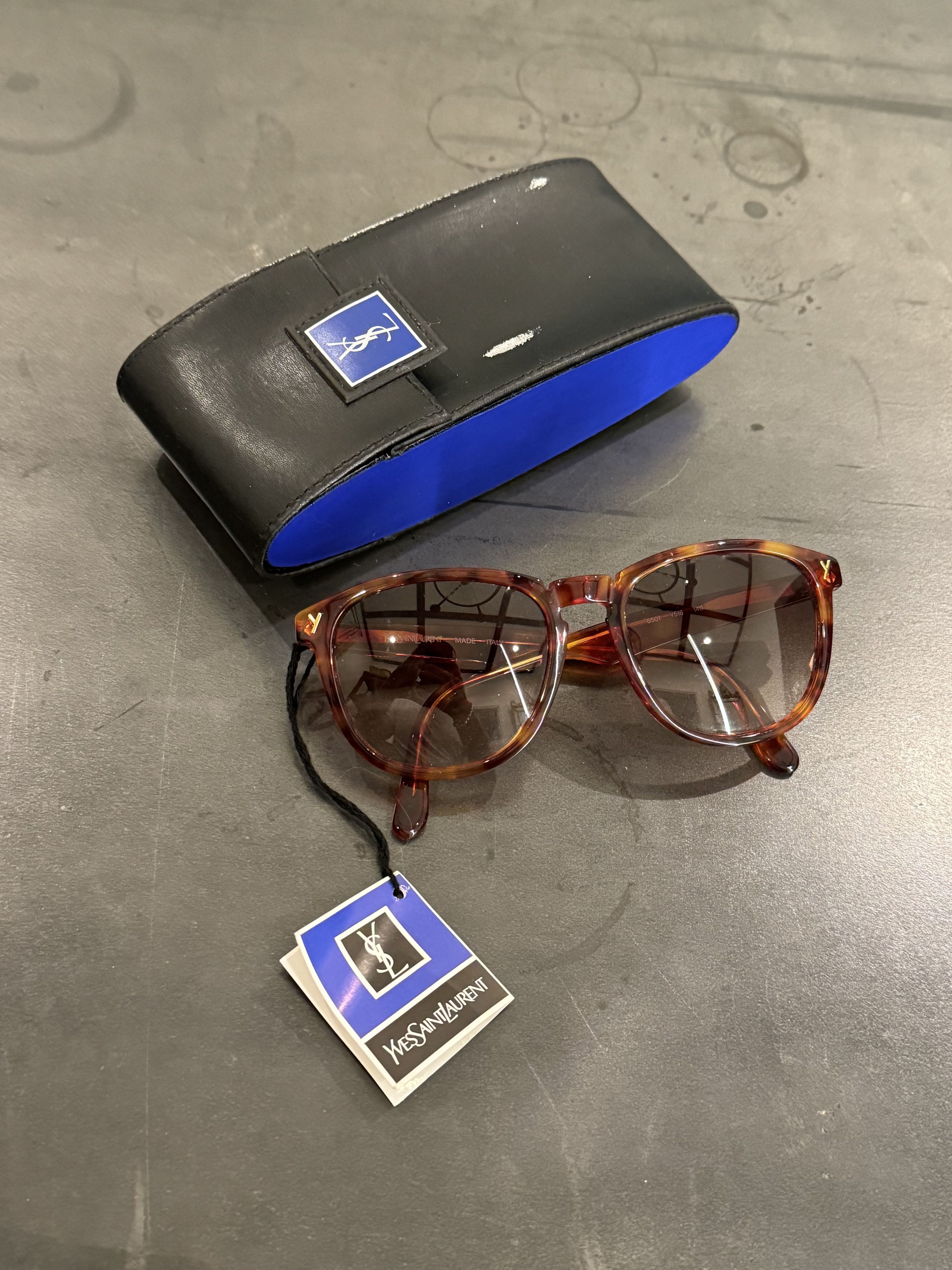 image of YSL YVES Saint Laurent Vintage Sunglasses 70's 80's Tortoise, Women's