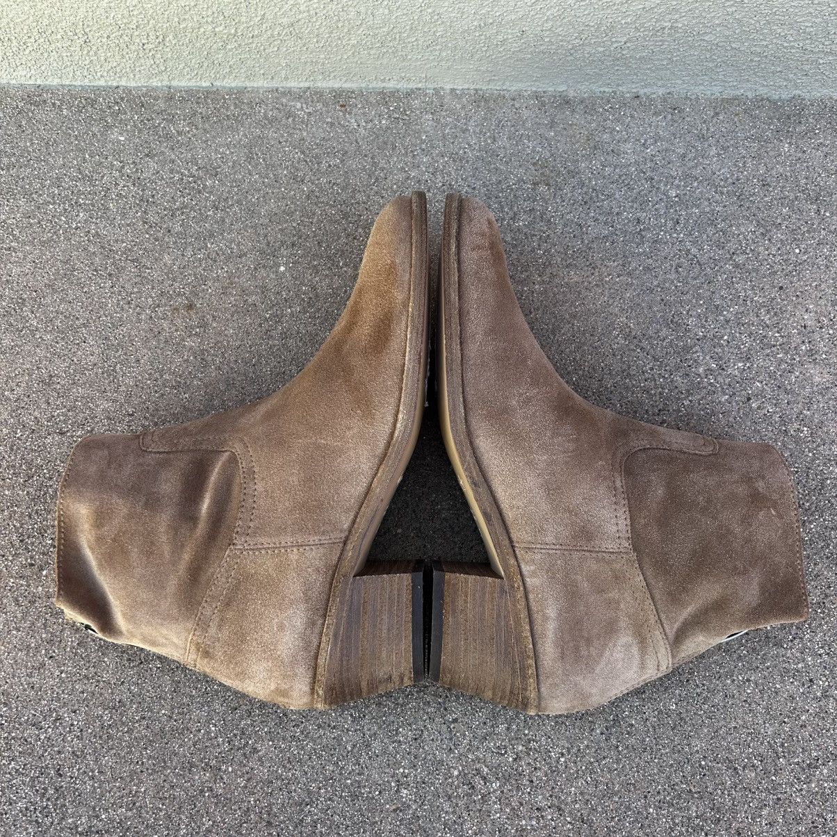 Other $590~ELYSE WALKER L.A.~Tan Distressed Suede Booties~37/7 Size US 7 / IT 37 - 9 Thumbnail