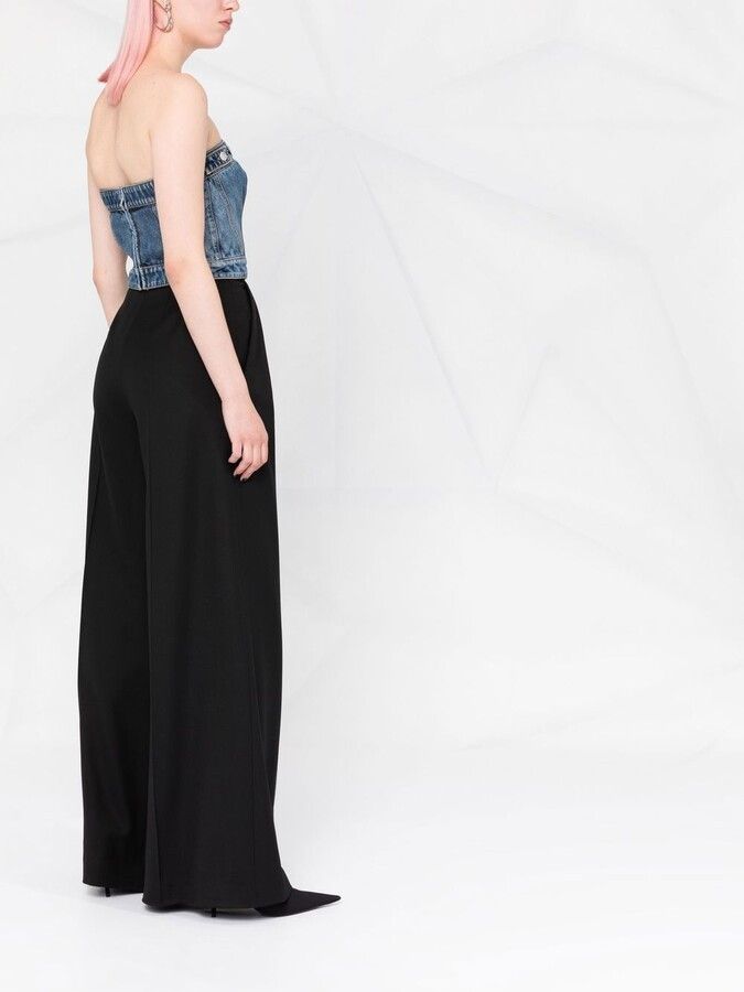 Alexander McQueen o1y0325 Top in Blue Size M / US 6-8 / IT 42-44 - 4 Thumbnail
