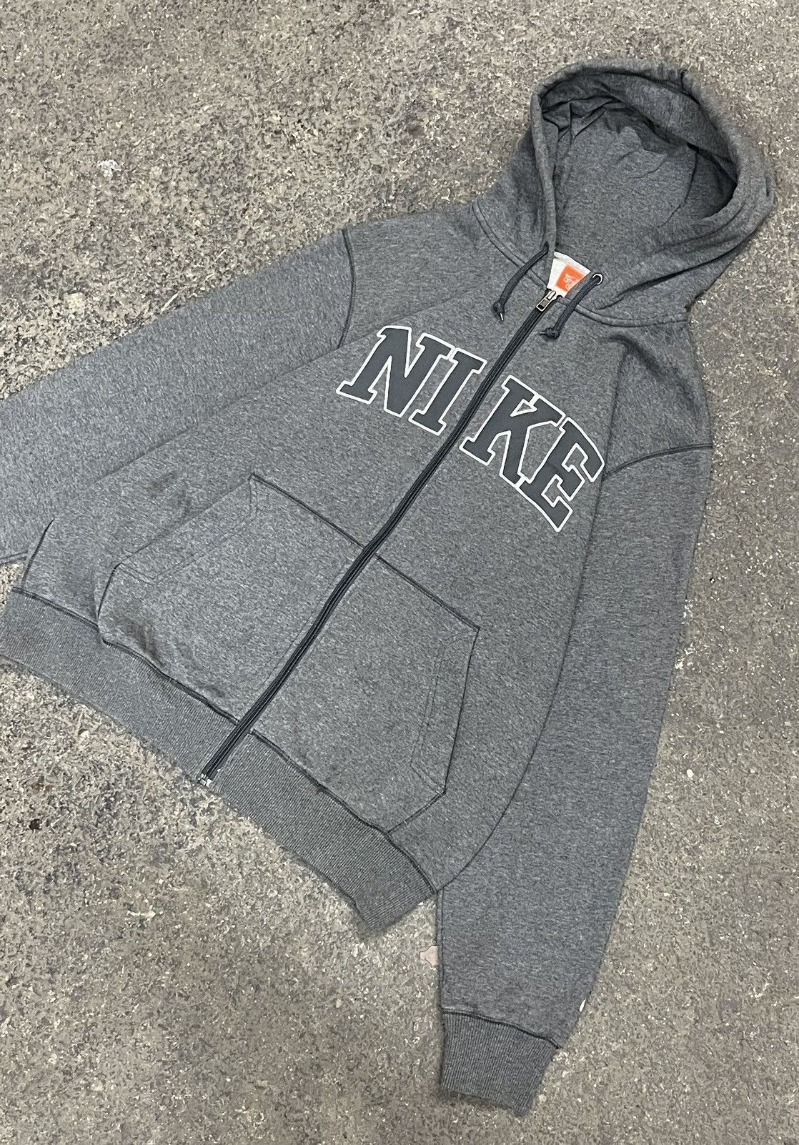 Nike × Vintage Nike spell out zip up hoodie y2k skater streetwear hype rare Size US XL / EU 56 / 4 - 4 Thumbnail