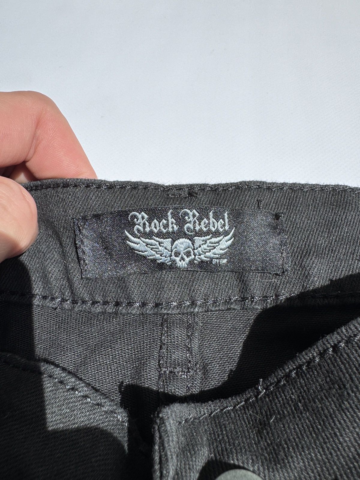 If Six Was Nine Rock Label Affliction Gothic Shorts Holes Size US 32 / EU 48 - 2 Thumbnail