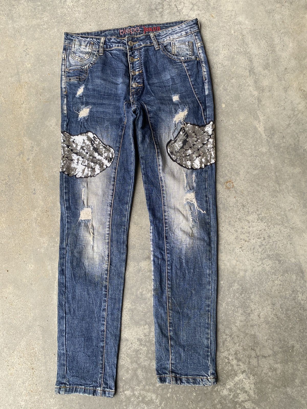 If Six Was Nine × Japanese Brand Blepa jeans rare skiny denim Size US 32 / EU 48 - 3 Thumbnail