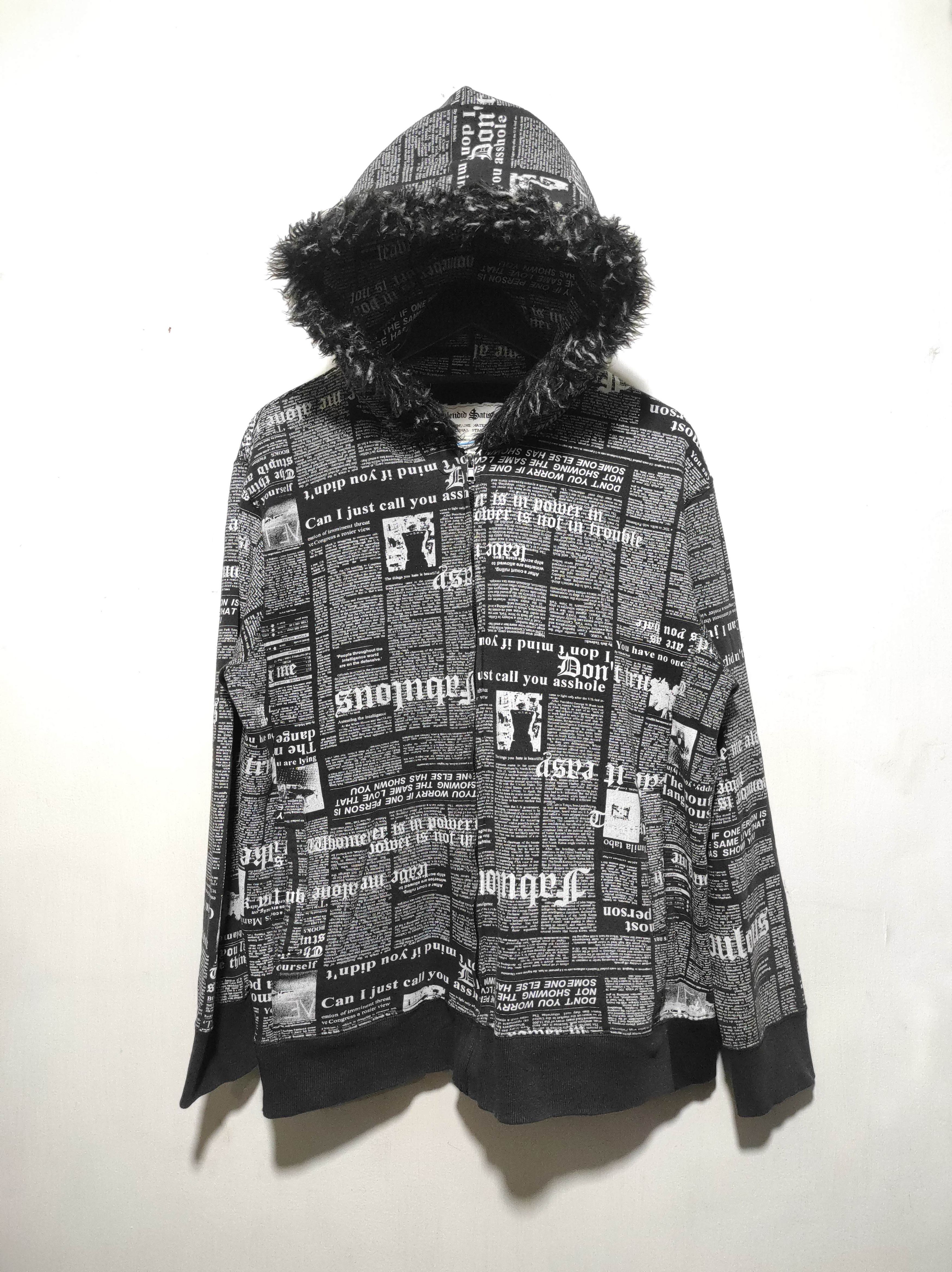 Japanese Brand Splendid Satisfaction Newspapper zip fur hoodie LGB style Size US L / EU 52-54 / 3 - 2 Thumbnail