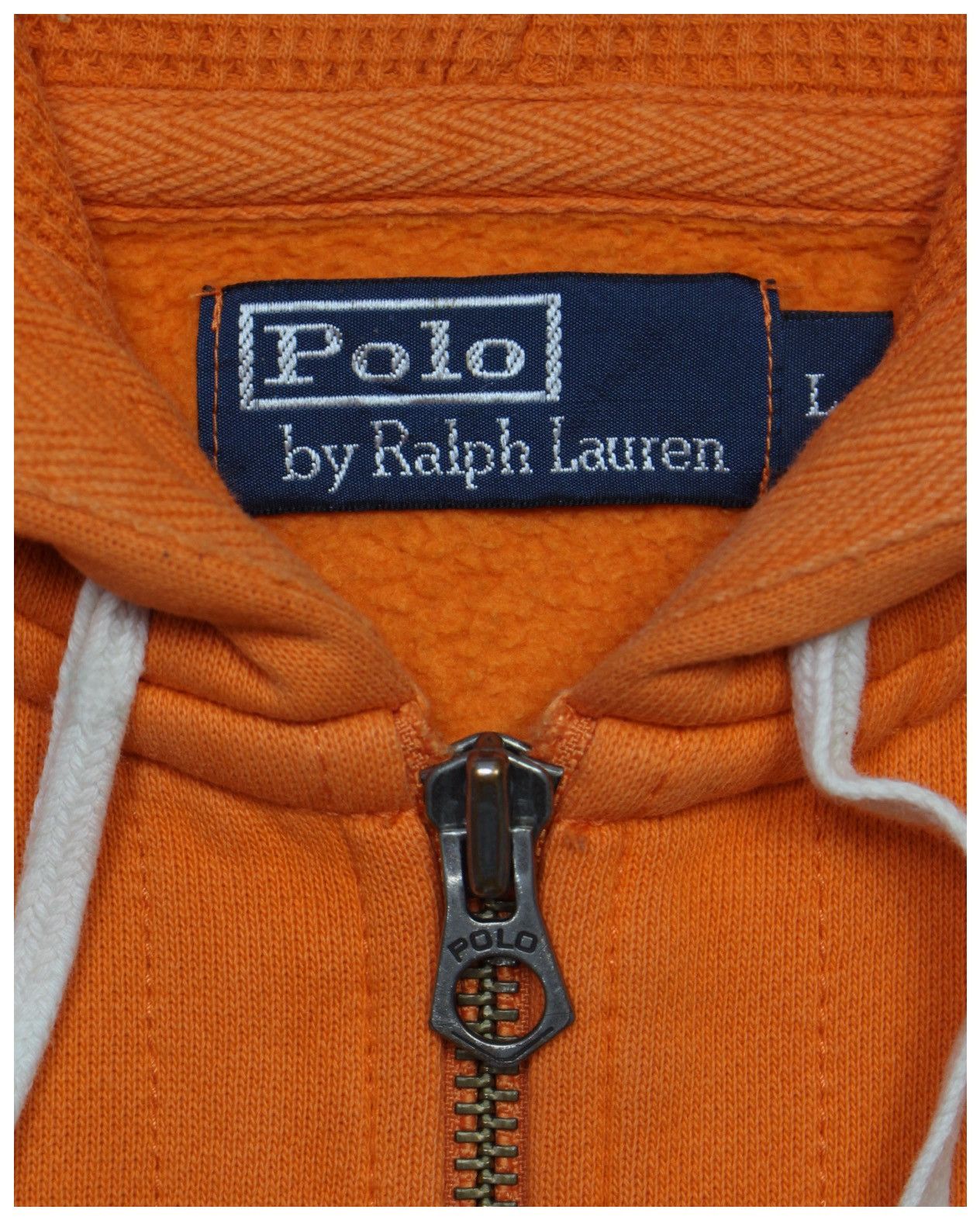 Polo Ralph Lauren 2000S POLO BY RALPH LAUREN ORANGE ZIP-UP HEAVY HOODIE Size US L / EU 52-54 / 3 - 3 Thumbnail