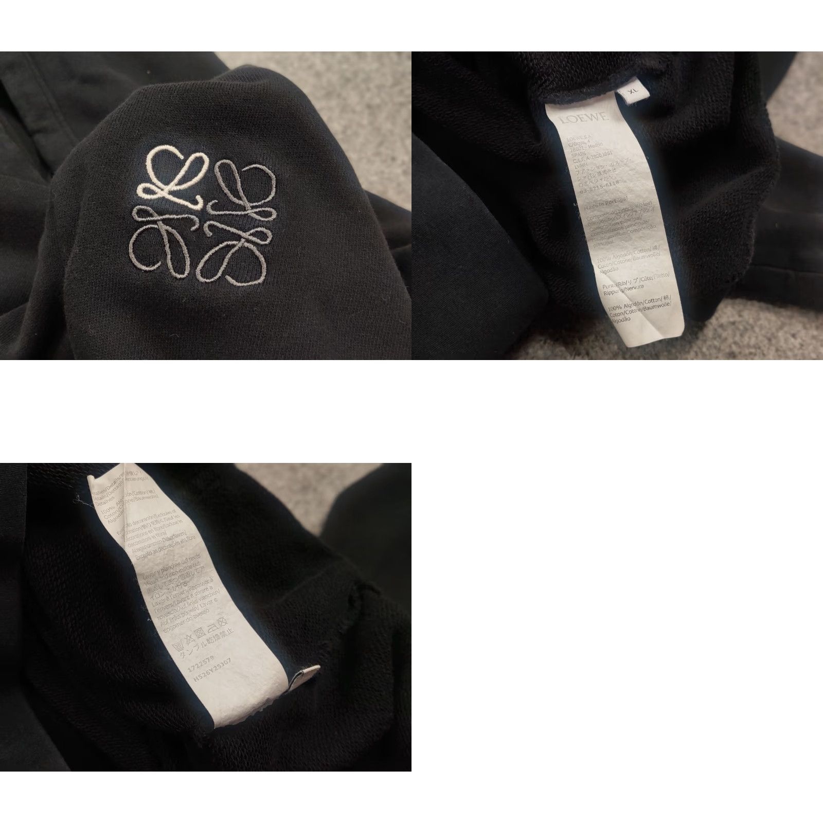Loewe Loewe mini classic logo black oversized authentic hoodie Size US XL / EU 56 / 4 - 10 Thumbnail