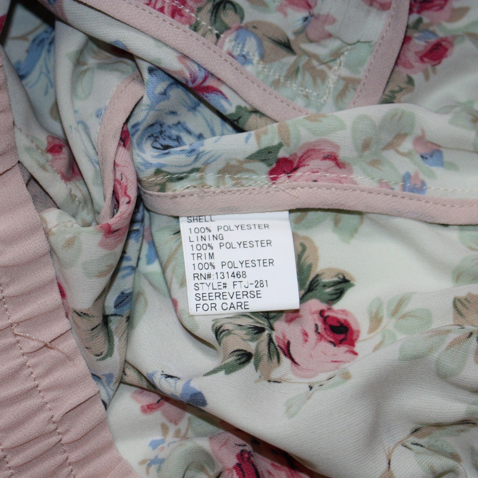 Other Fate Varsity Blooms Blush Floral Print Bomber Jacket Size M / US 6-8 / IT 42-44 - 7 Thumbnail