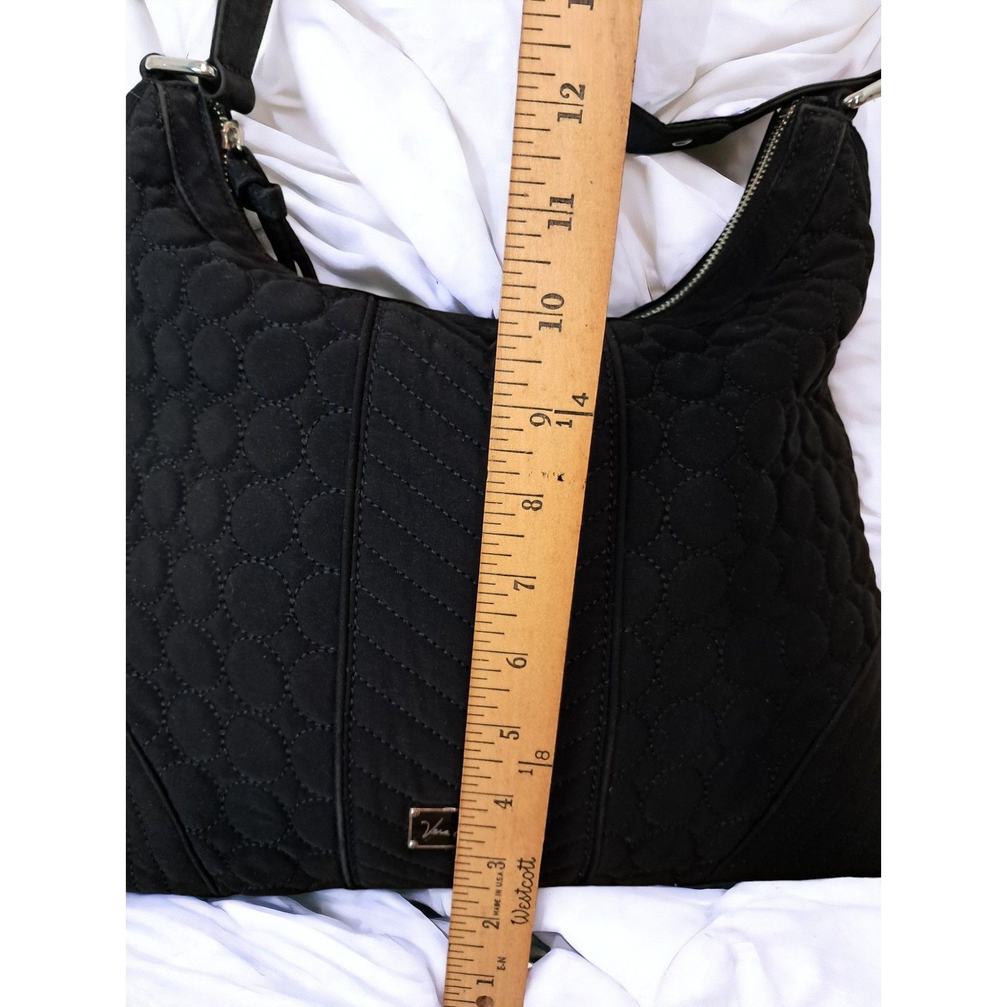 Vera Bradley Vera Bradley Black Quilted Shoulder Tote Bag Size ONE SIZE - 15 Thumbnail